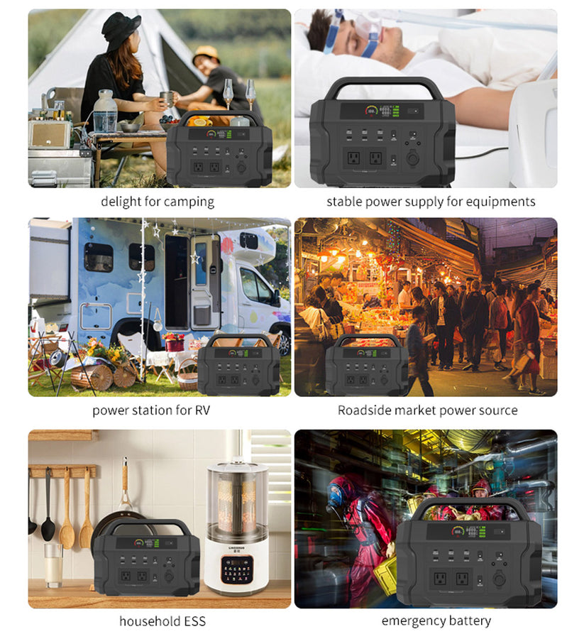 Fast Charging Portable Power Station CN1002 – 1800W Output with 896Wh Battery, Dual USB-C PD Ports, AC Outlets - Tazeet.com