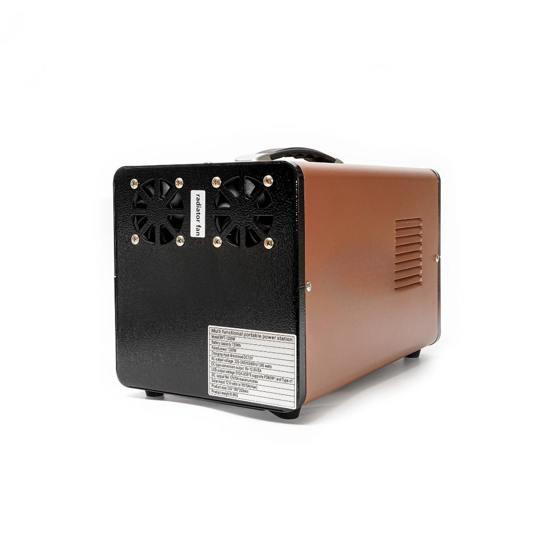 High-Capacity Portable Power Station MP7-1200W – 1200W Output with 720Wh Battery, Multiple Charging Ports