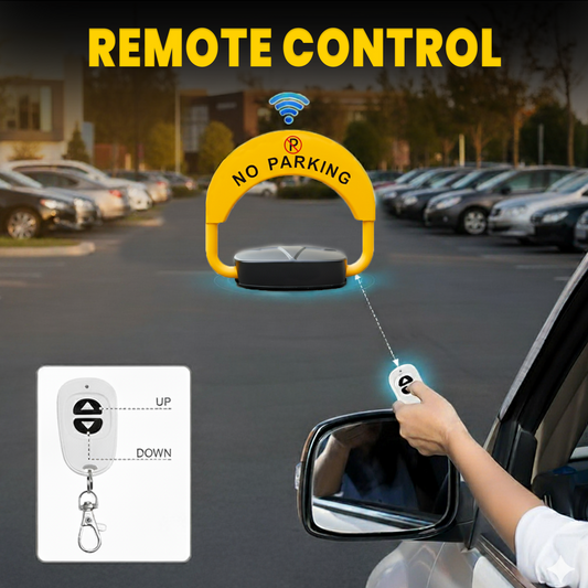 TAZEET Intelligent Remote Control Parking Lock with 110dB Alarm – Heavy-Duty Waterproof Automatic Parking Barrier, Dual Lock System – Anti-Collision Car Space Protector