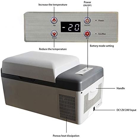 20L Rechargeable Car Fridge Freezer – Portable Compressor Cooler Box for Camping, RV, and Road Trips (12V/24V/AC)