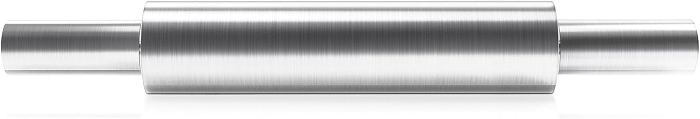 17 inch Stainless Steel Rolling Pin,Long Dough Roller for All Baking Needs - Tazeet.com