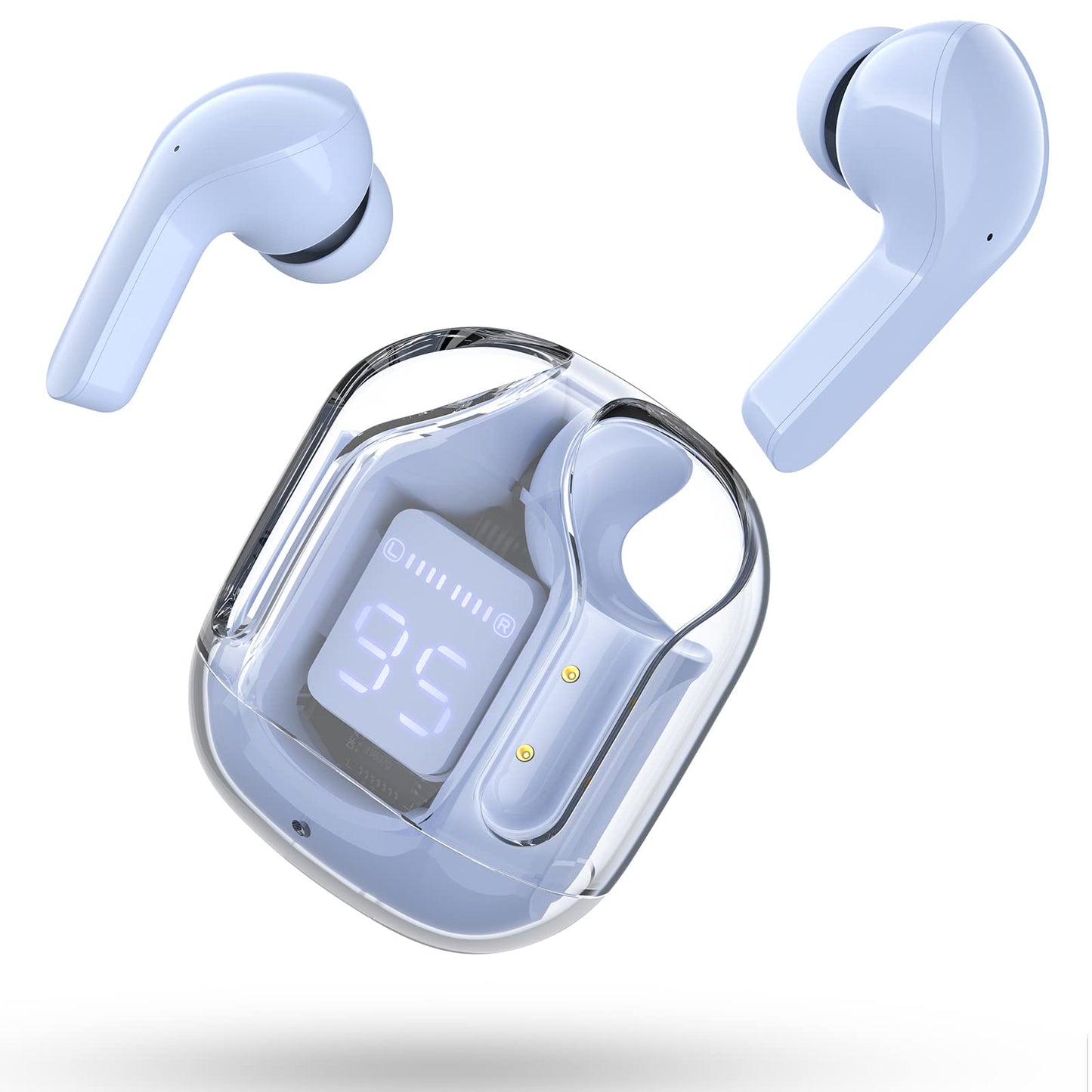 T6 Wireless Earbuds ENC Noise Cancelling, HiFi Stereo, LED Display & Mic - Tazeet.com