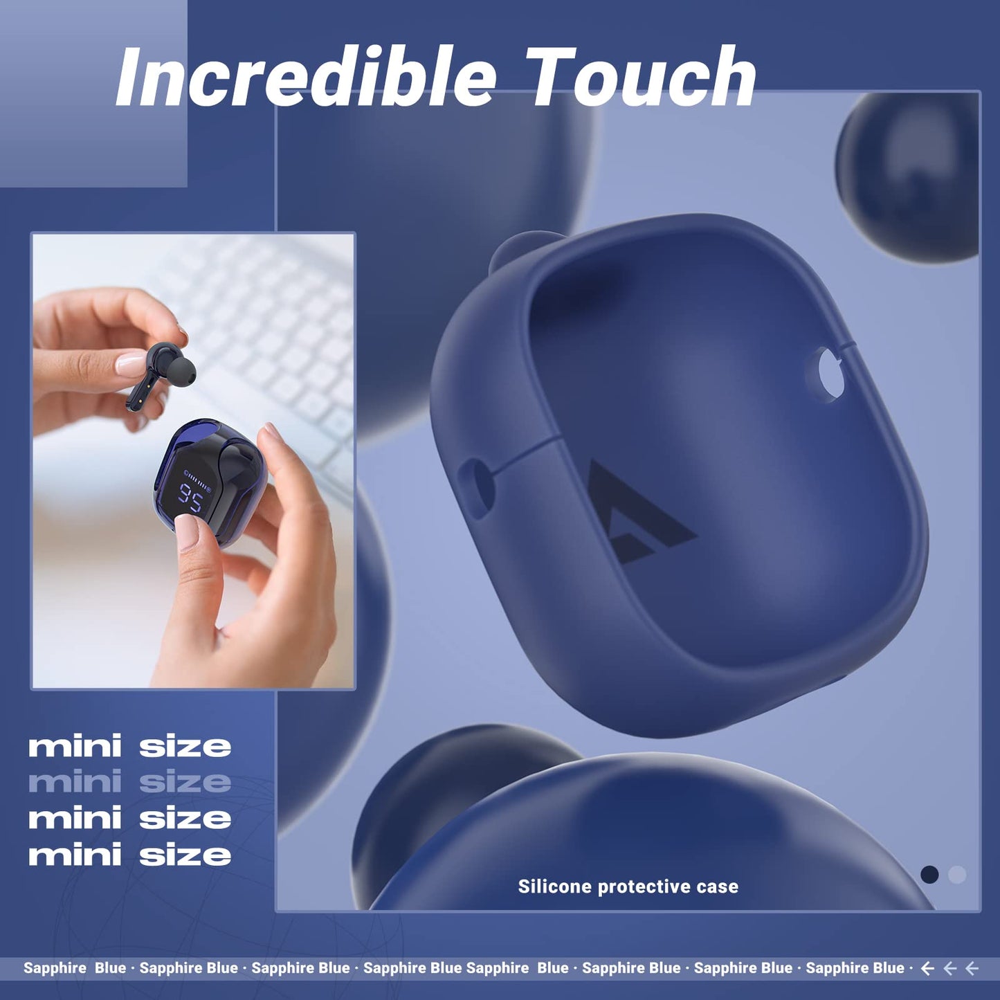 T6 Wireless Earbuds ENC Noise Cancelling, HiFi Stereo, LED Display & Mic - Tazeet.com