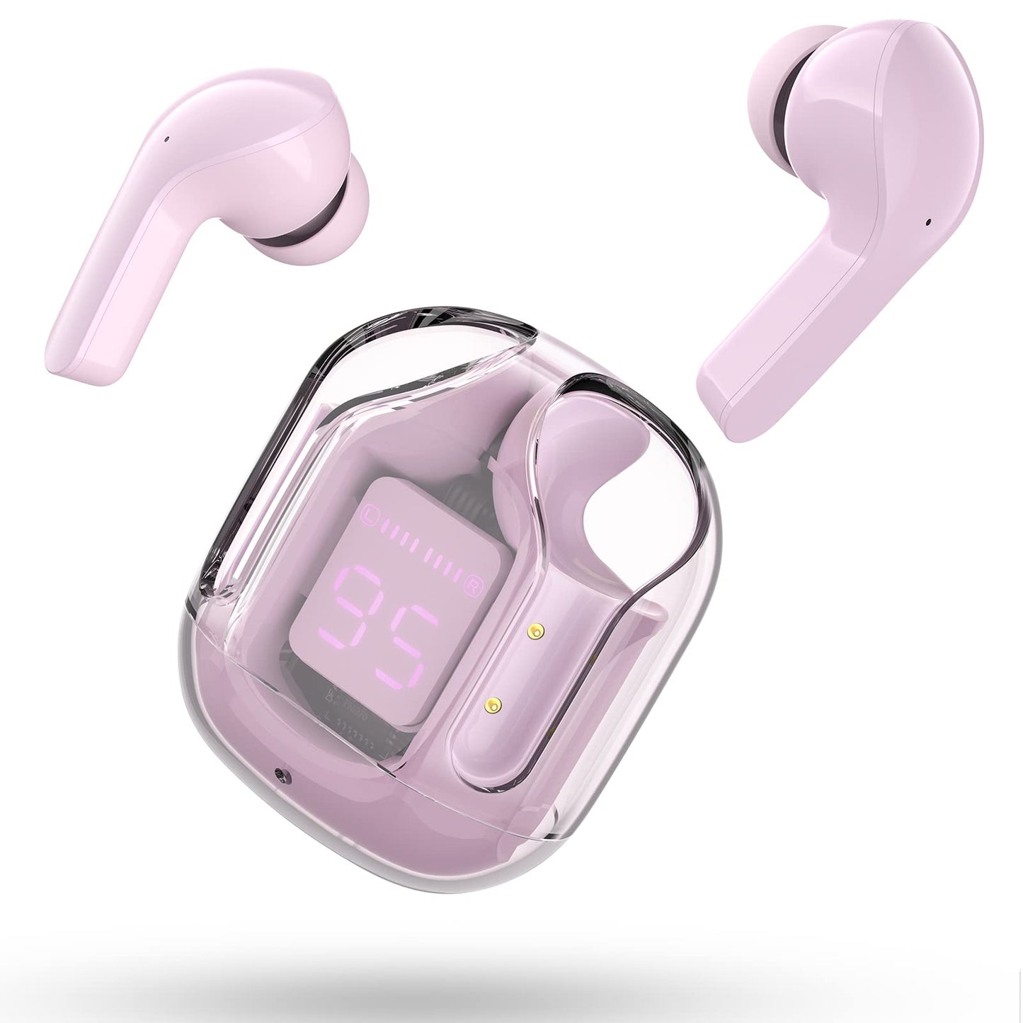 T6 Wireless Earbuds ENC Noise Cancelling, HiFi Stereo, LED Display & Mic - Tazeet.com