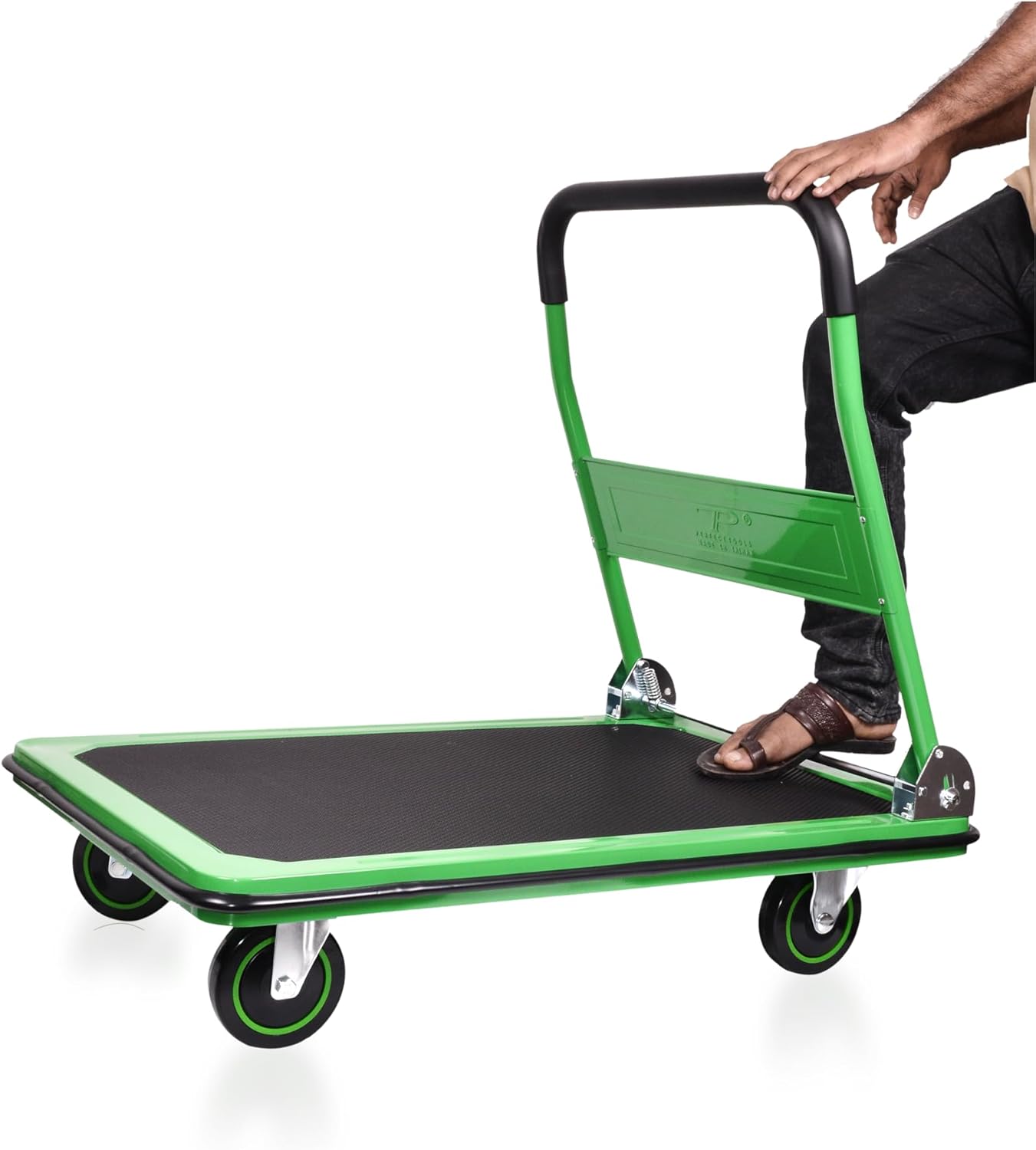 Heavy Duty 300KG Platform Trolley - Foldable Flatbed Hand Truck for Office, Warehouse & Commercial Use (Made in Taiwan)