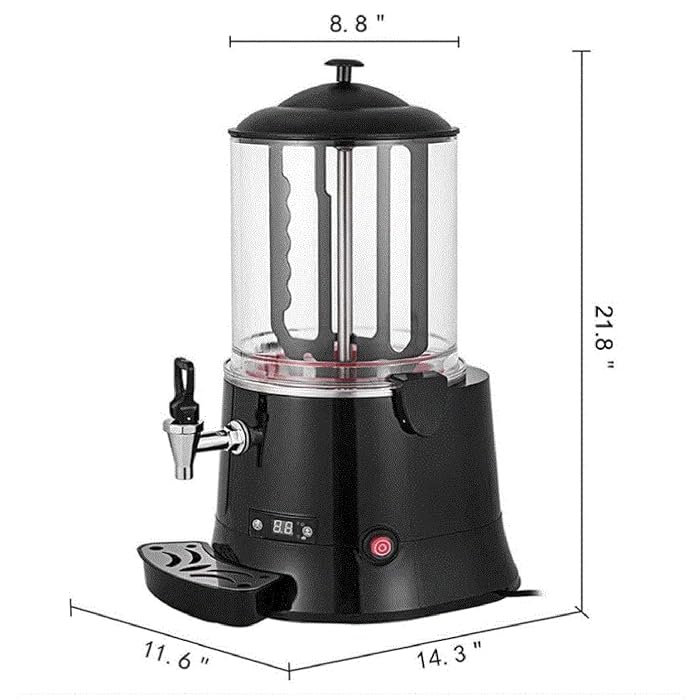 5L & 10L Digital Hot Chocolate Machine Maker with Temperature Control, Commercial Beverage Warmer for Coffee, Milk Tea, and Chocolate, Stainless Steel & Easy to Clean – Perfect for UAE Hotels, Cafes, and Restaurants - Tazeet.com