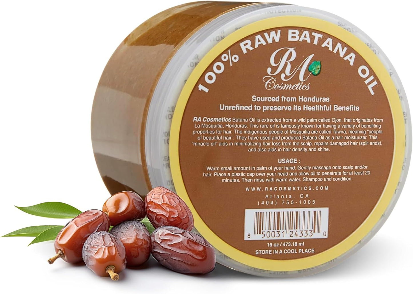 100% Natural Batana Hair Oil | Organic Hair Strengthening Oil for Thicker, Healthier Hair - Tazeet.com