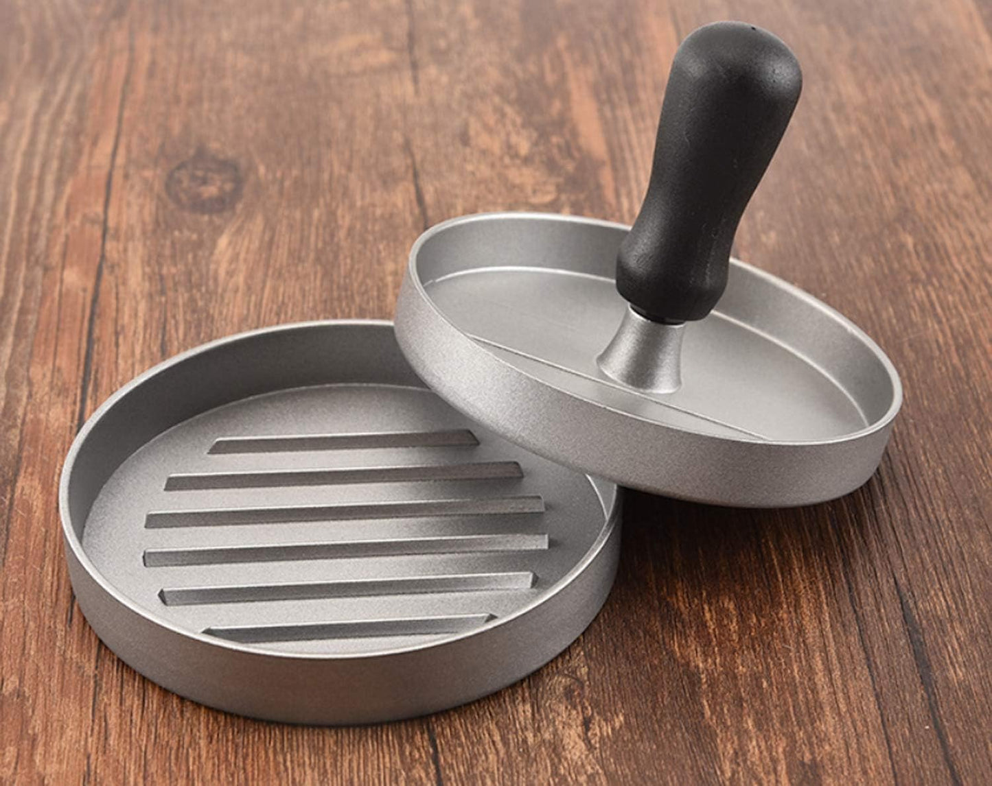 Best Burger Press — Aluminum Hamburger Patty Maker for Stuffed Burgers—Quality BBQ Grilling Accessories (Single) - Tazeet.com