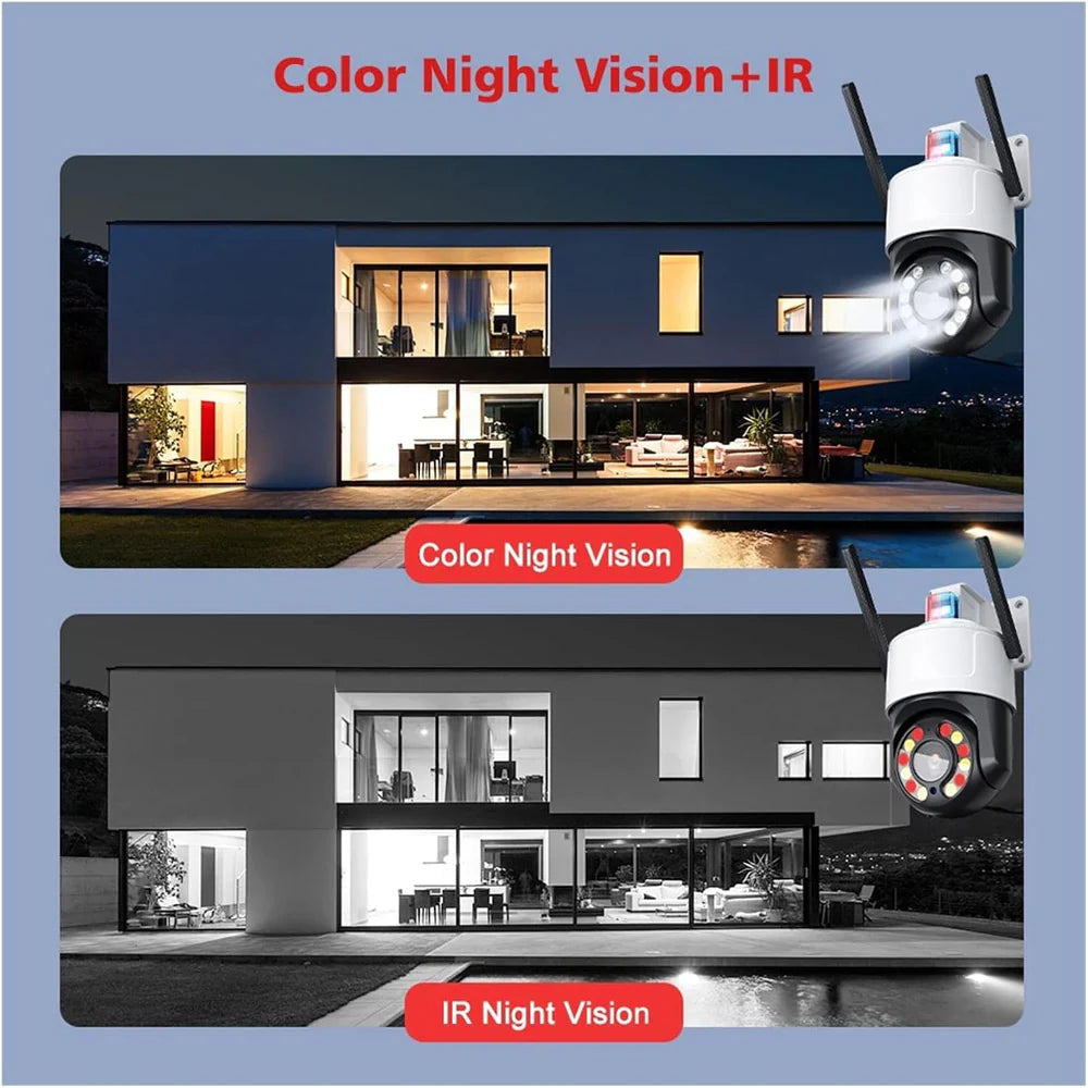 4G Ball PTZ Wireless Bulb Camera | 2MP, 1080P Resolution, 10x Digital Zoom, 5x Optical Zoom, Motion Detection, IR Night Vision - Tazeet.com