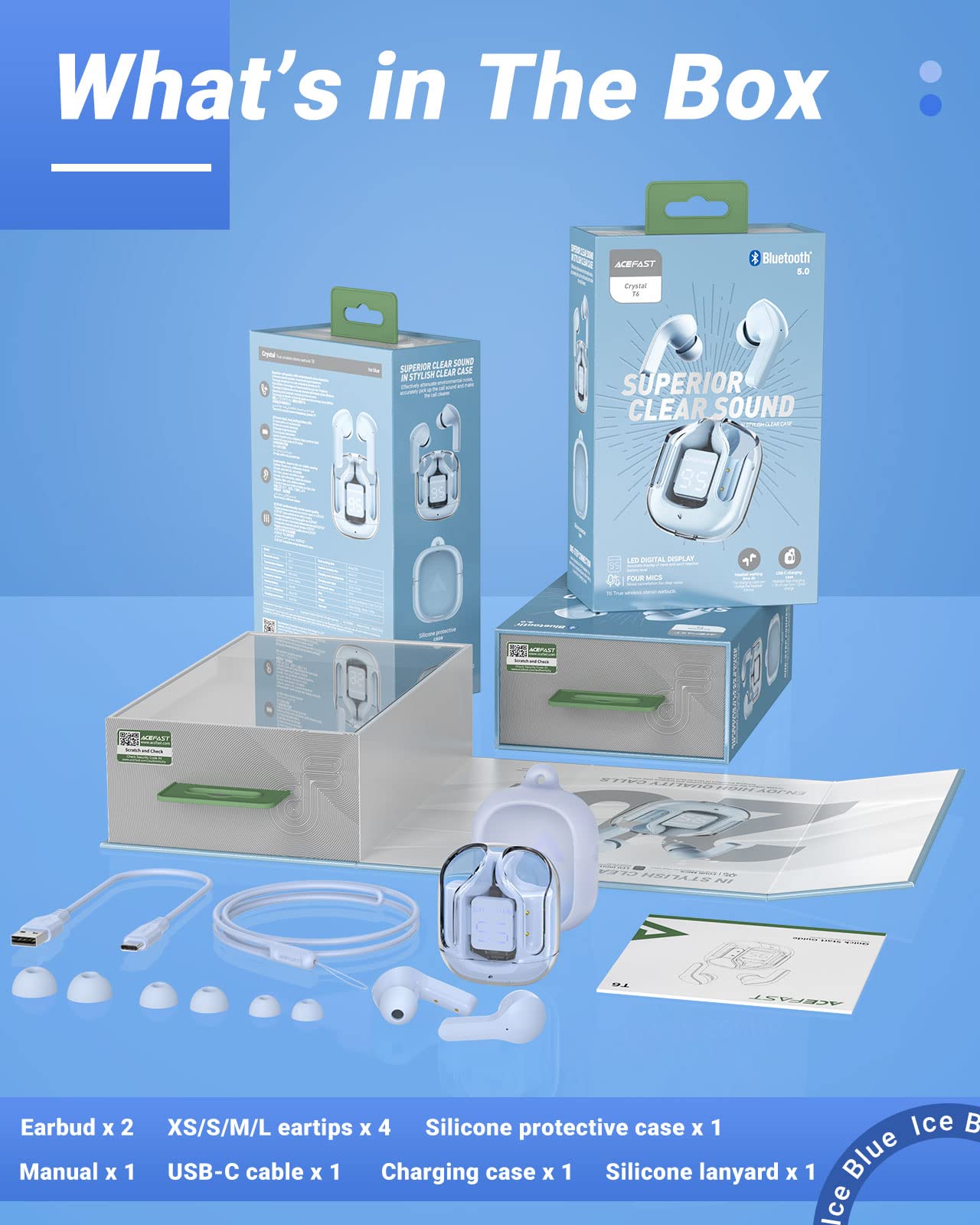 T6 Wireless Earbuds ENC Noise Cancelling, HiFi Stereo, LED Display & Mic - Tazeet.com