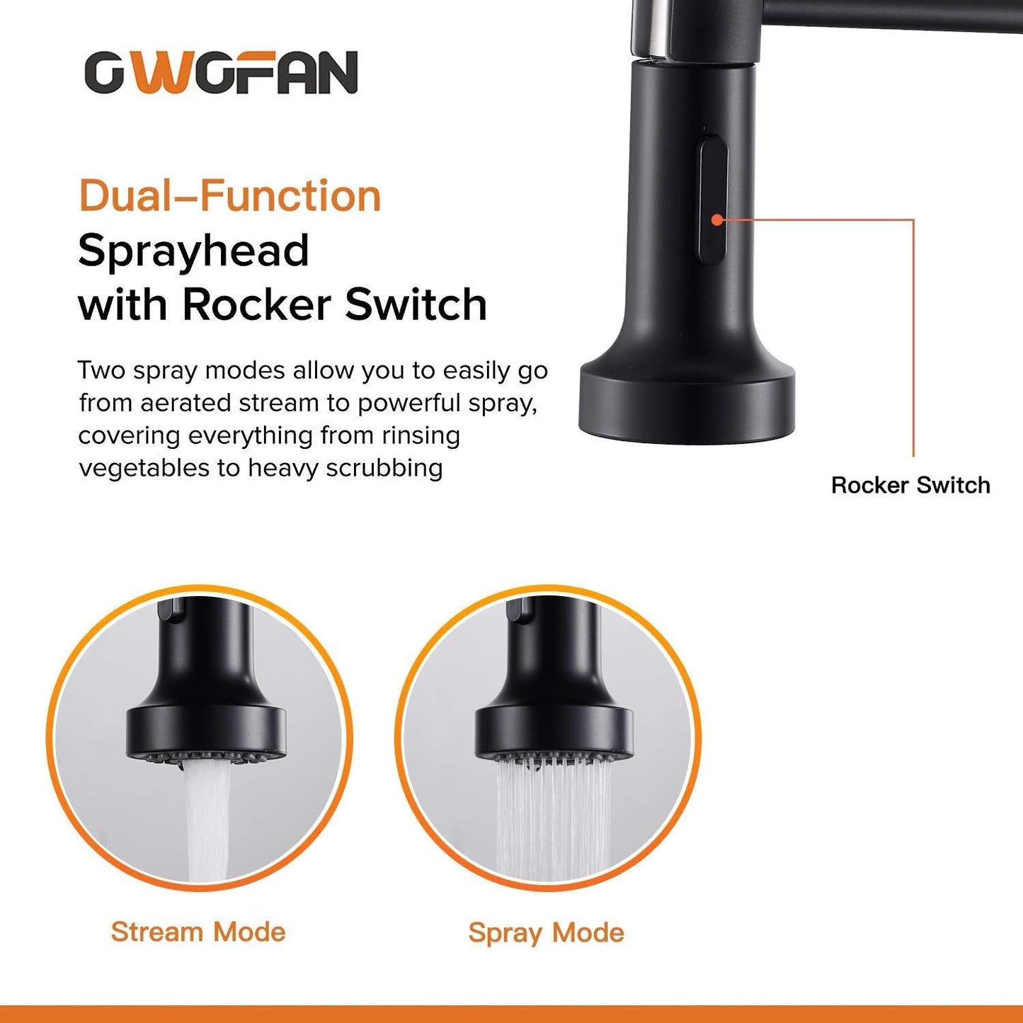 Matte Black, Silver, or Brushed Kitchen Faucet, SUS304 Stainless Steel Single Handle with Pull-Down Sprayer, Compact 15.7” Height, Lead-Free, Modern Industrial Design - Tazeet.com