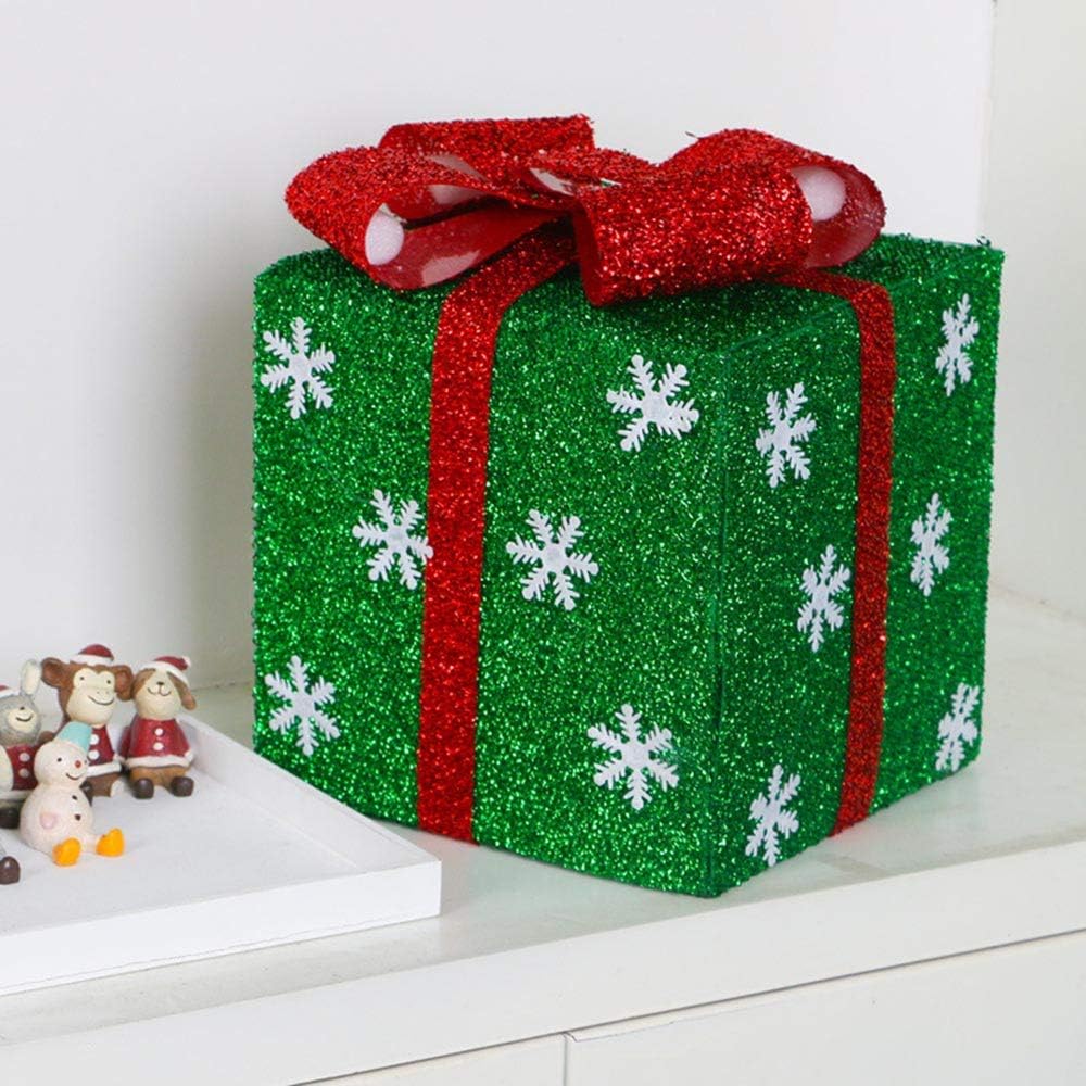 Festival Supply Christmas Decoration Gift Box – Snowflake Santa Paper for Specialty Stores & Super Scene Decorations - Tazeet.com