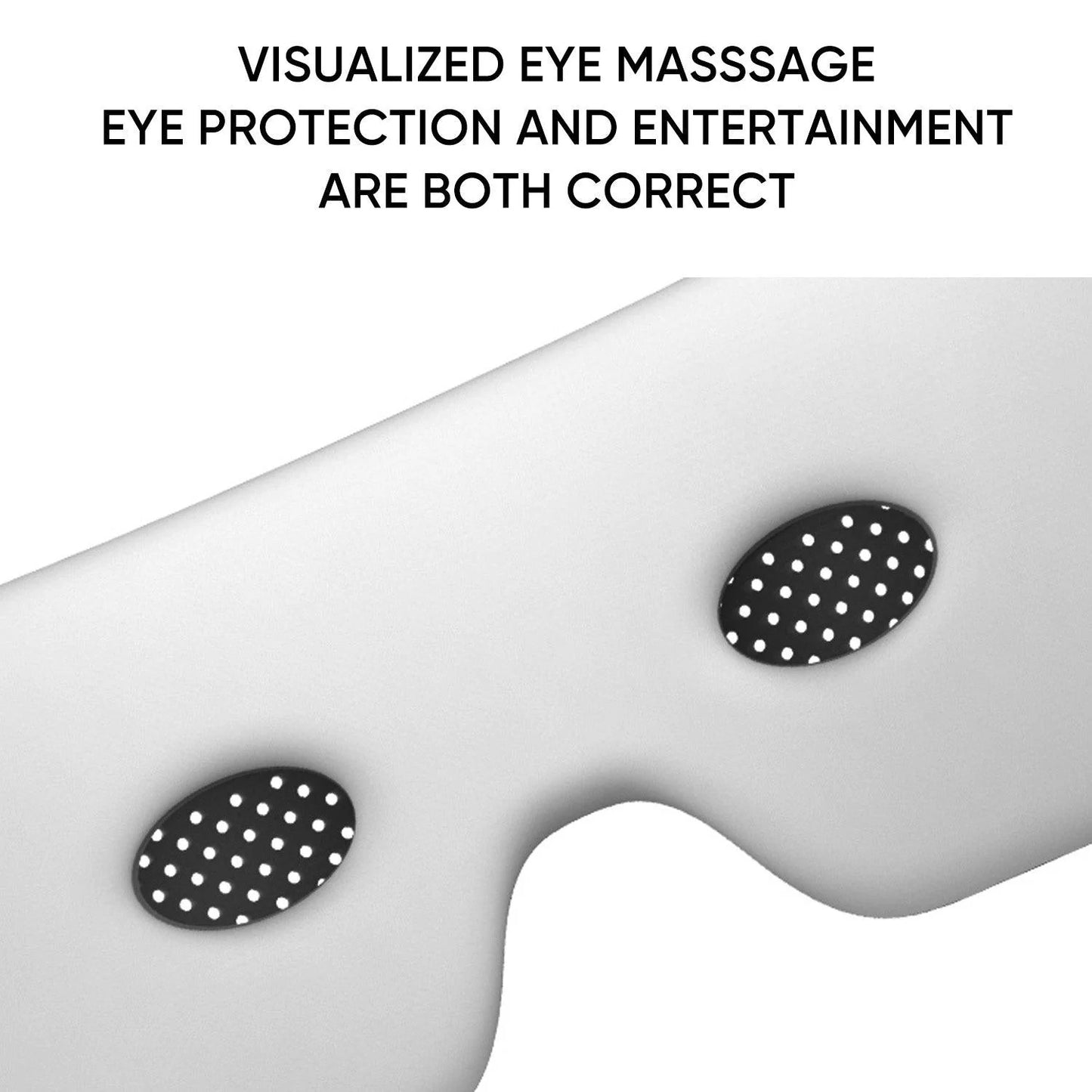 JC BUCKMAN Eye Soothe Massager | Eye Massager with Heat, Bluetooth Music, Air Bag Massage & 4 Modes | Relief for Migraines, Insomnia, Dark Circles & Dry Eyes | See-Through Design, 180° Folding - Tazeet.com