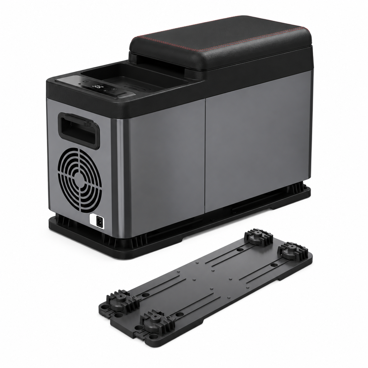 TAZEET CF8 8L Dual-Zone Car Armrest Refrigerator Freezer, 12V/24V DC, Compressor Cooling