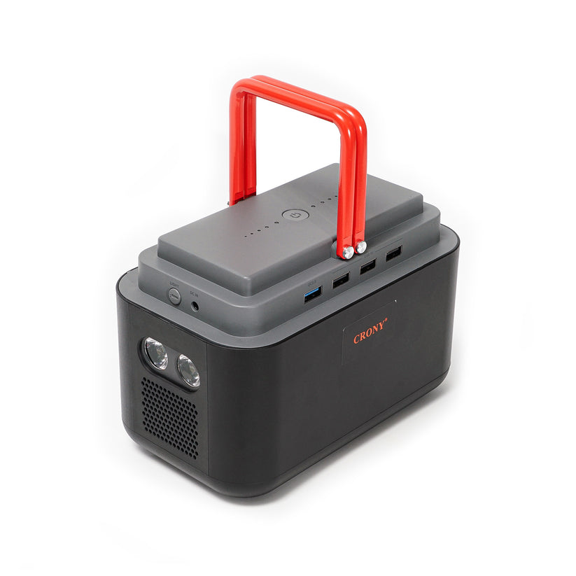 Portable Power Station – Model BS100, 120W Output with 45000mAh Battery and Solar Panel - Tazeet.com