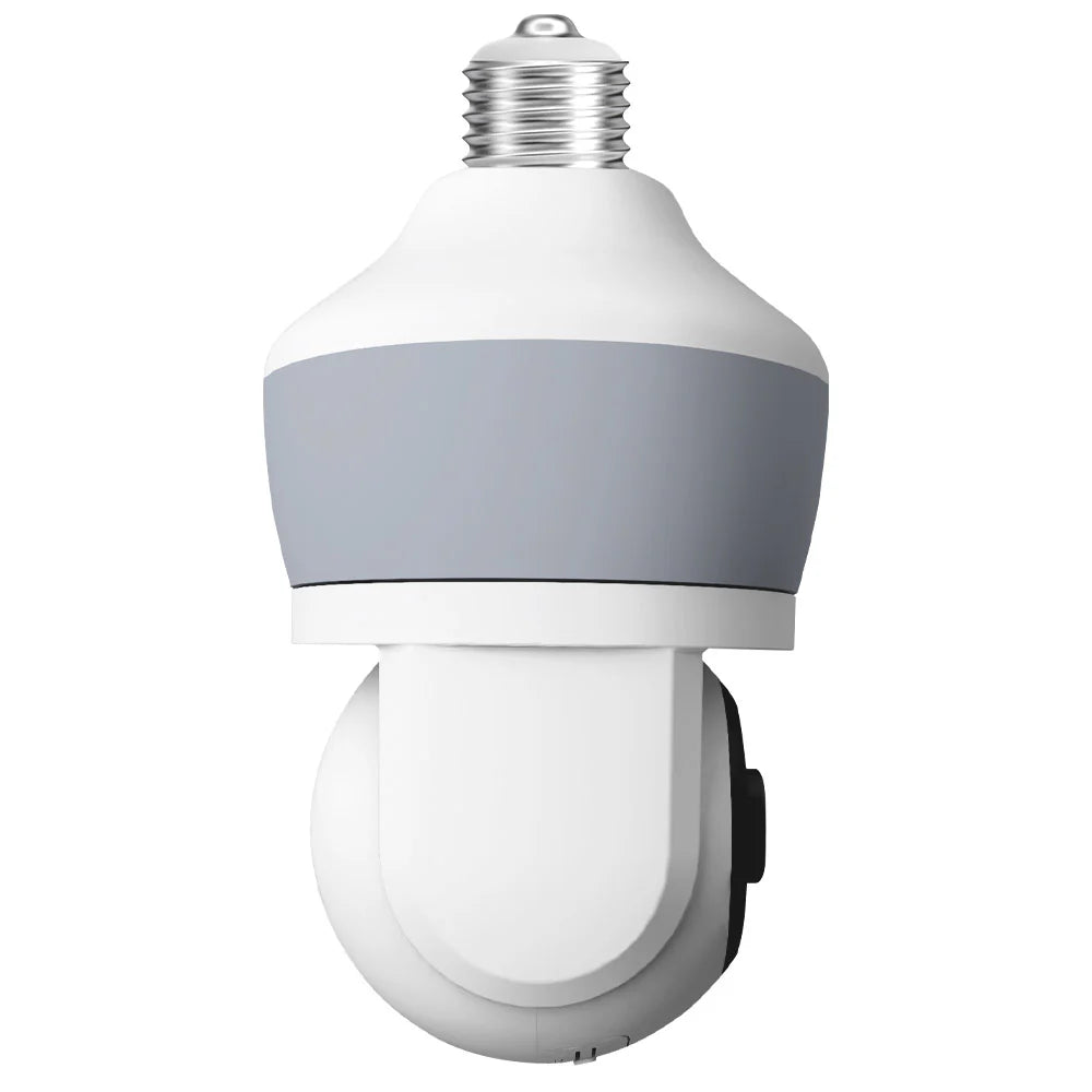 PTZ Wireless Bulb Camera CM-D211EM | 3MP | 2K Resolution | 360° Pan & 90° Tilt | Built-in LED Lamp | Humanoid Detection | Two-way Audio | Wi-Fi | App Connectivity - Tazeet.com