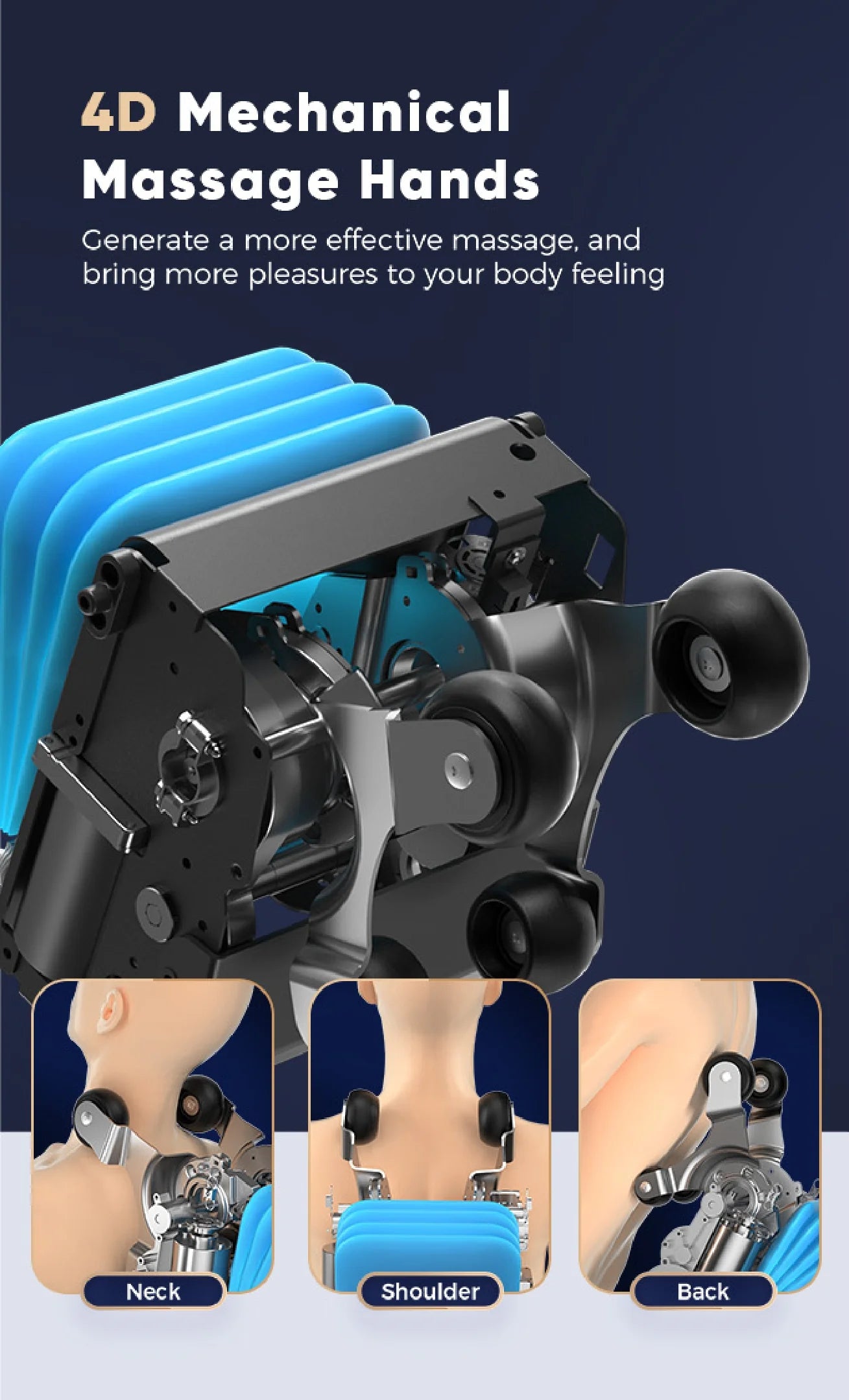 JC Buckman ElateUs 4D Massage Chair with Free V Jog Treadmill – Full Body Airbags Massage, Zero Gravity Recliner, LED Control, Bluetooth Speakers - Tazeet.com