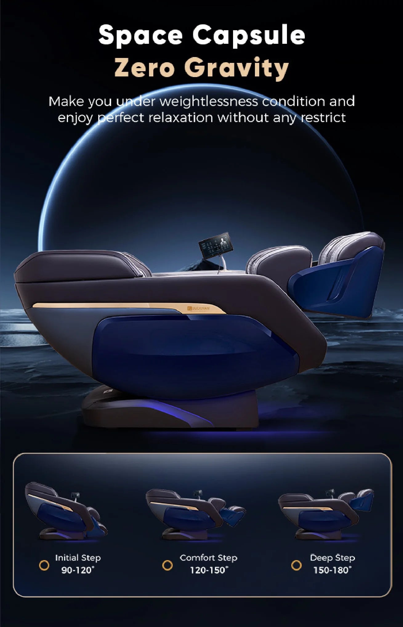 JC Buckman ElateUs 4D Massage Chair with Free V Jog Treadmill – Full Body Airbags Massage, Zero Gravity Recliner, LED Control, Bluetooth Speakers - Tazeet.com
