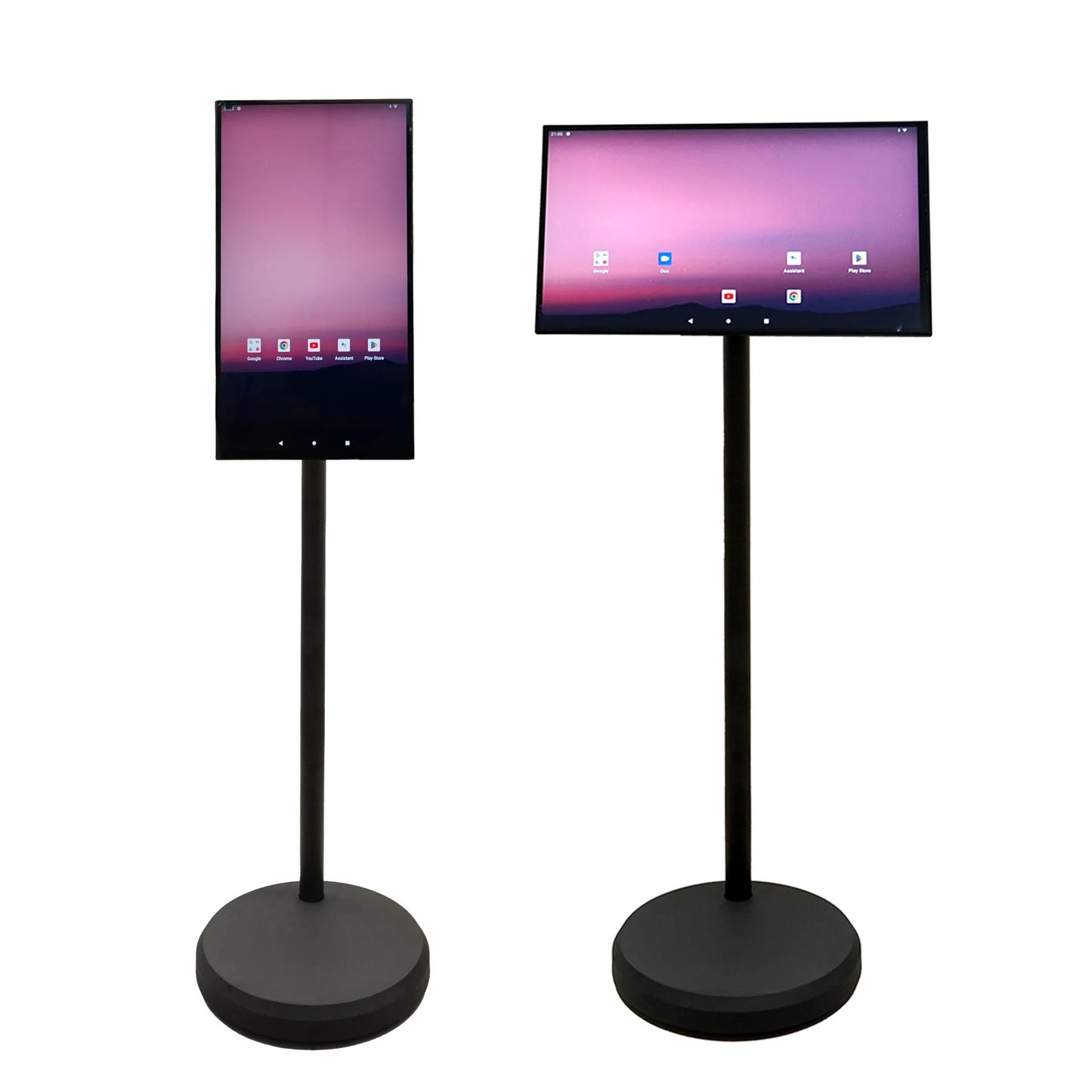 Tazeet D01 Smart Interactive Mobile Screen – 21.5" IPS Swivel Display, 1080x1920, Android 12, 6000mAh Battery