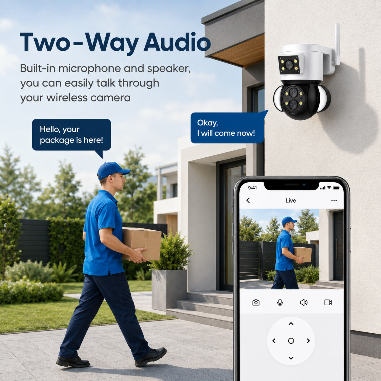 ST-430 Triple-Lens PTZ Security Camera | 5MP | 2592 x 2048 | 10x Optical Zoom