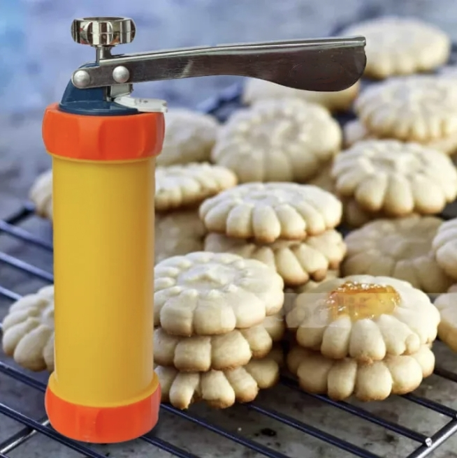 Tazeet Biscuit Cookie Maker Press Machine – Versatile Pastry Decorating Gun for Noodles, Snacks, and Cake Decorating - Tazeet.com
