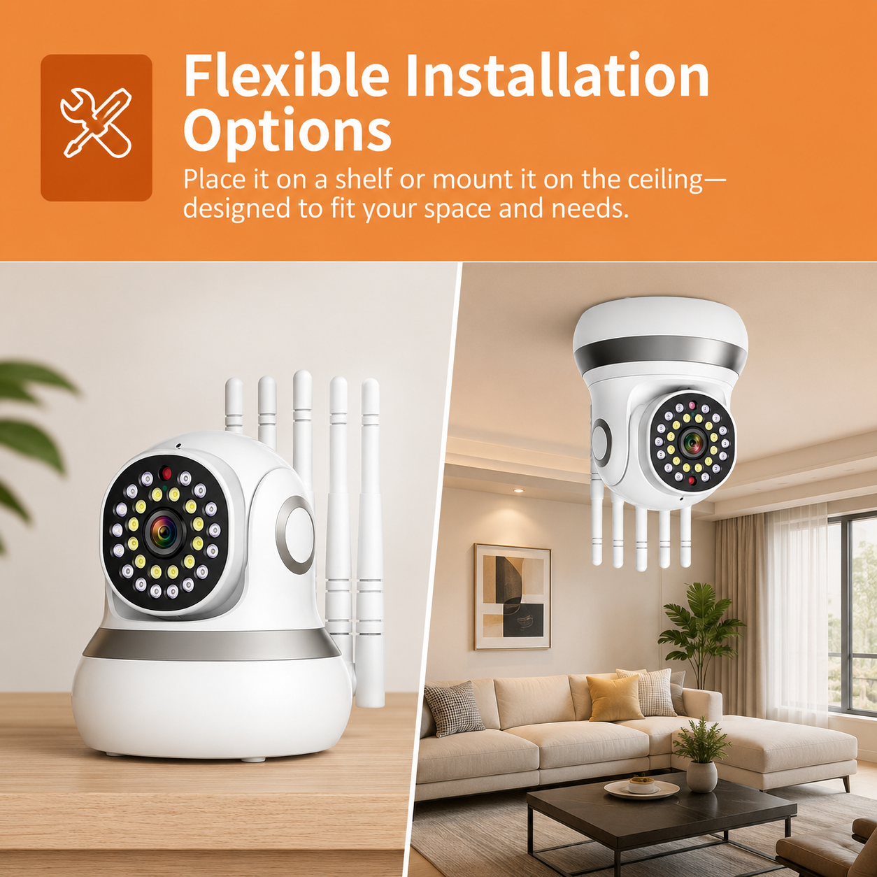 TC50-CA1Z2 PTZ Security Camera | 2MP | 720P | Motion Detection | Two-Way Audio