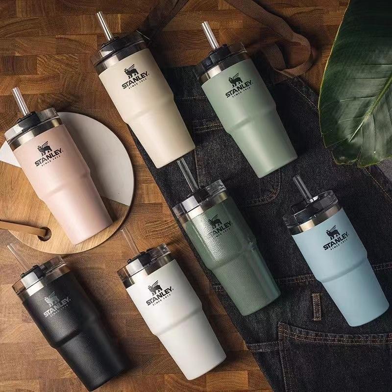 Stanley Quencher H2.O FlowState™ Tumbler 20oz (590ml) – BPA-Free, Double-Wall Vacuum Insulated, Sustainable Stainless Steel - Tazeet.com