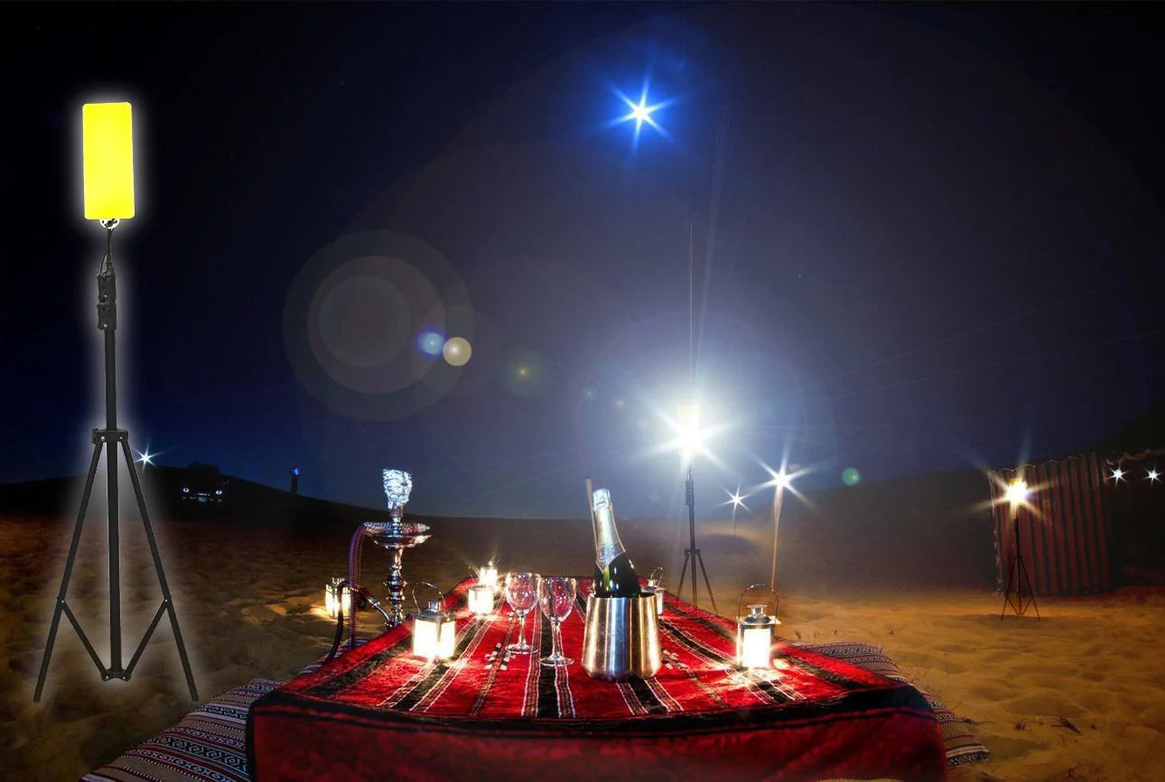 Outdoor Multi-Function Lamp with Battery – Model 2880W, 40W High-Performance LED with Tripod - Tazeet.com