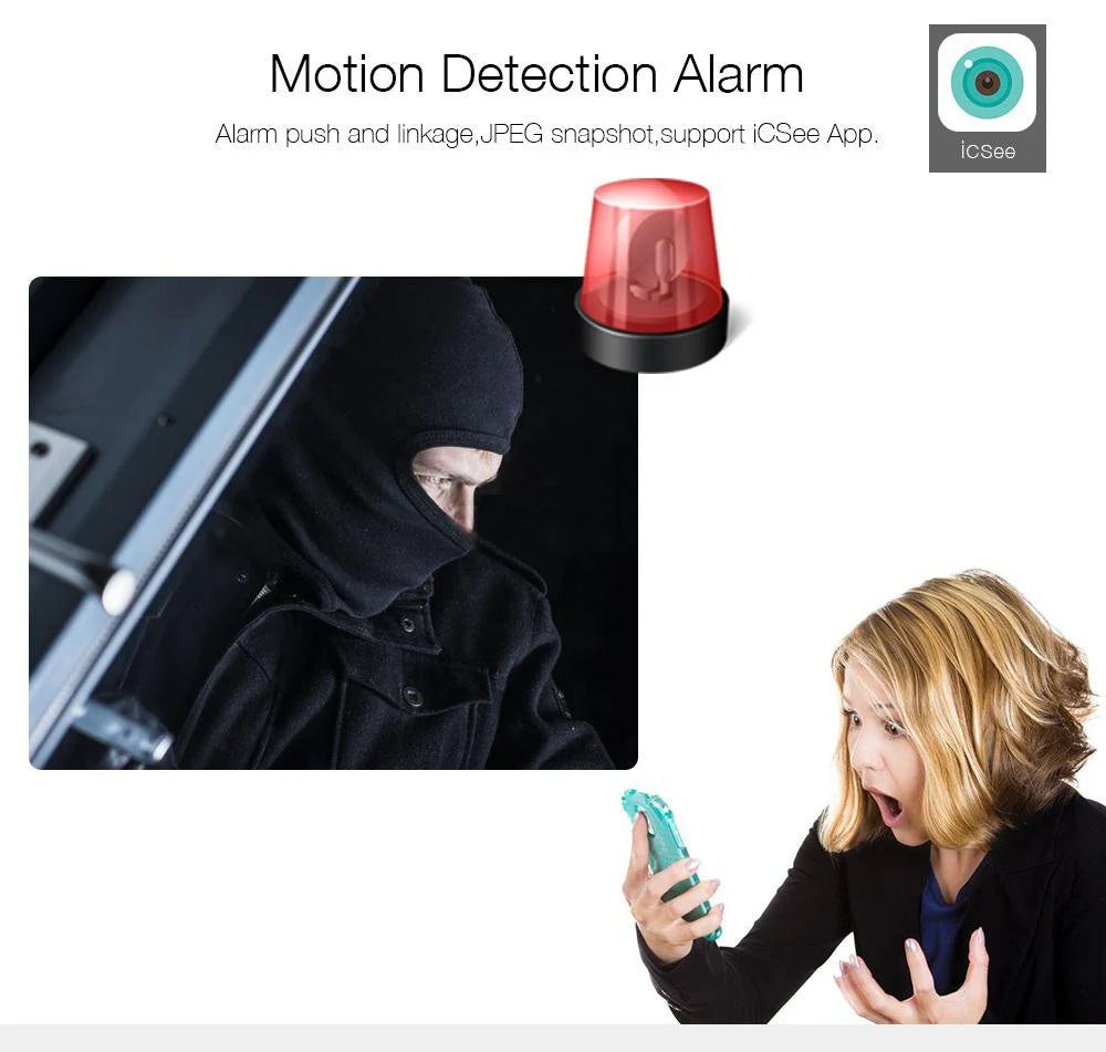 Panoramic Wide Bulb Camera B13-I-V2 | 1.3MP | 960P HD Resolution | 360° View | Motion Detection | Two-way Audio | Wi-Fi | App Connectivity - Tazeet.com