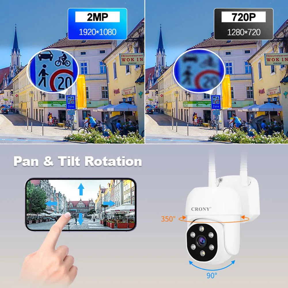 4 Channel Wireless PTZ NVR Kit with 10.1” LCD Display - Model NVS009 | IP66 Waterproof Security System - Tazeet.com