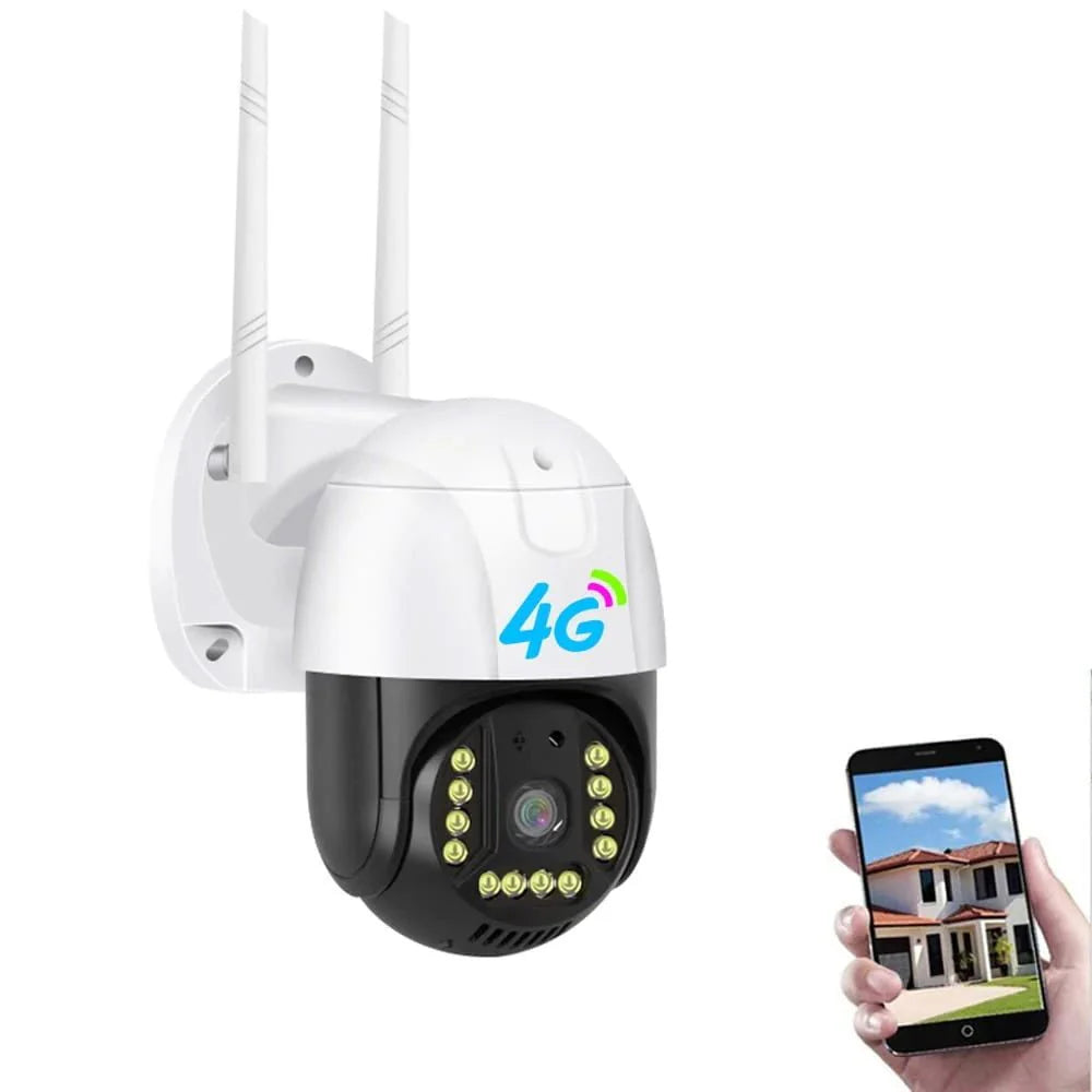 P20 4G PTZ Wireless Camera | 2MP, 1080P, Motion Detection, IP66 Waterproof - Tazeet.com