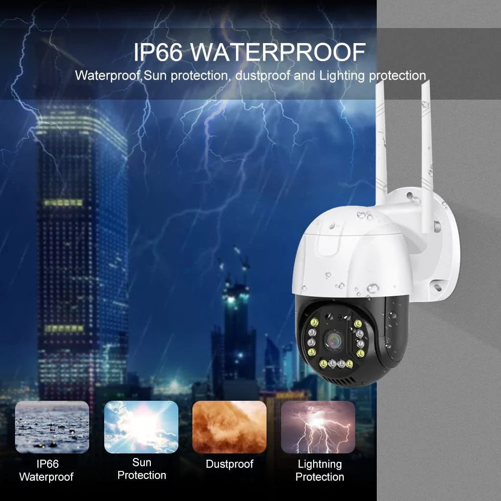 P20 4G PTZ Wireless Camera | 2MP, 1080P, Motion Detection, IP66 Waterproof - Tazeet.com