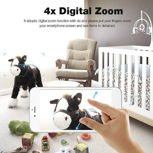PTZ Wireless Camera NIP-Q6 | 1MP | 720P | 360° Horizontal Rotation | 90° Vertical | 4x Digital Zoom | Night Vision - Tazeet.com