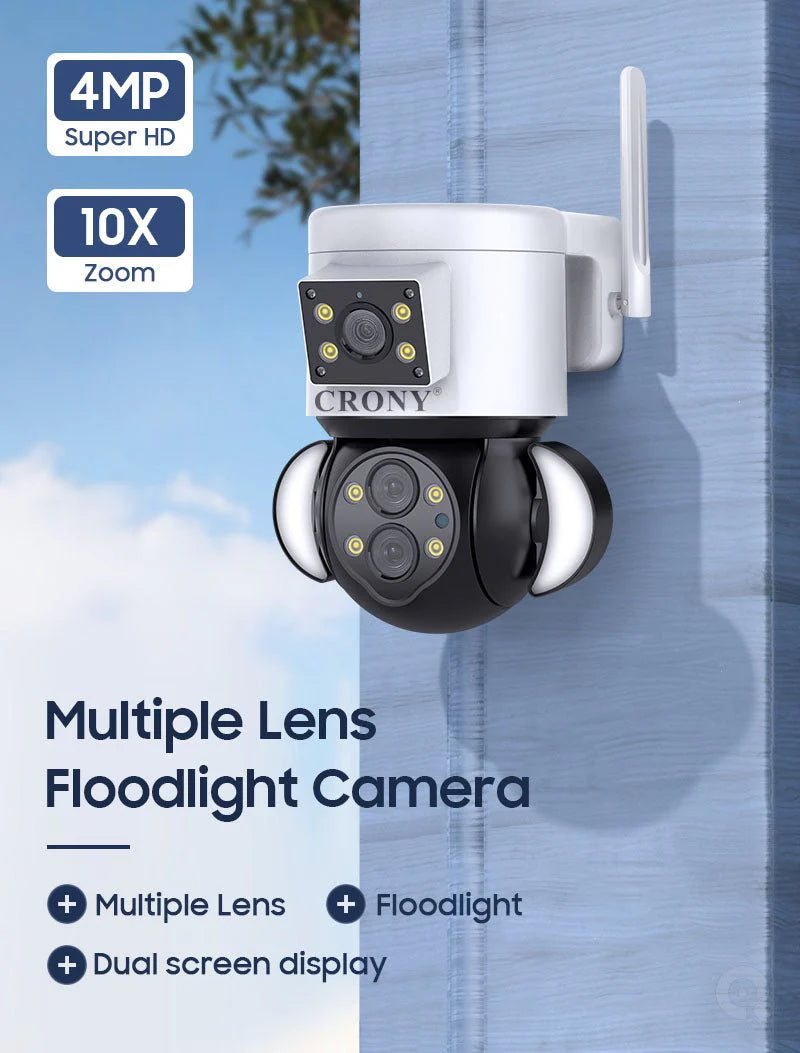 ST-430 Triple Lens Wireless Camera | 10MP, 2592x2048 Resolution, 10x Optical Zoom, Motion Tracking - Tazeet.com