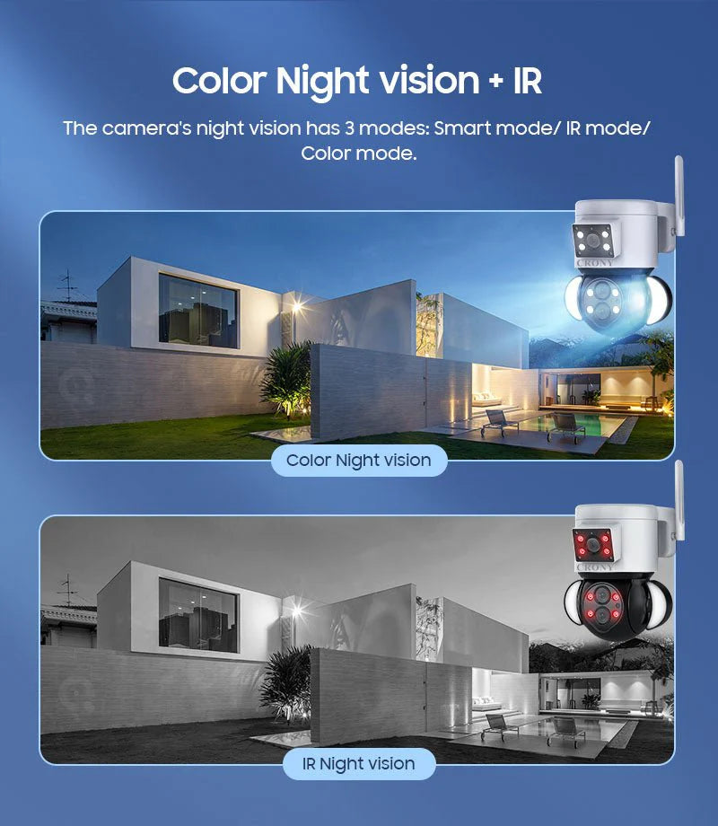 ST-430 Triple Lens Wireless Camera | 10MP, 2592x2048 Resolution, 10x Optical Zoom, Motion Tracking - Tazeet.com