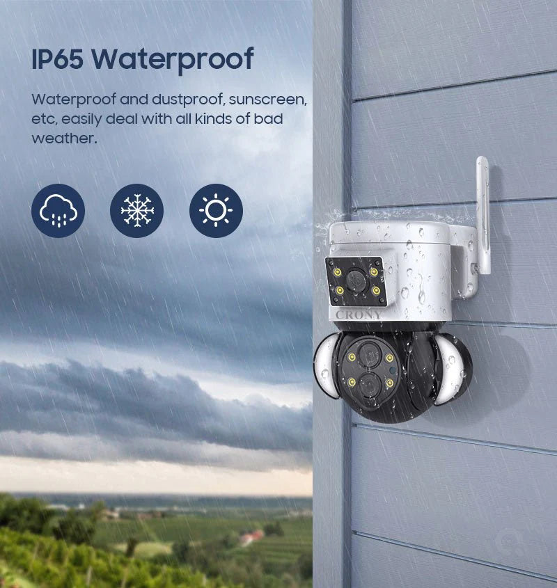 ST-430 Triple Lens Wireless Camera | 10MP, 2592x2048 Resolution, 10x Optical Zoom, Motion Tracking - Tazeet.com