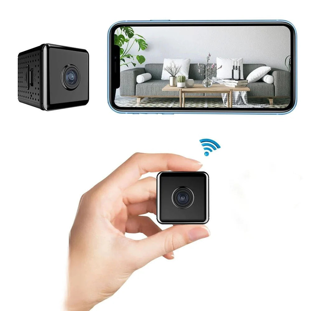 Mini Wireless Camera W10 | 1080P Wi-Fi Compact Security Cam with Night Vision & Motion Detection - Tazeet.com