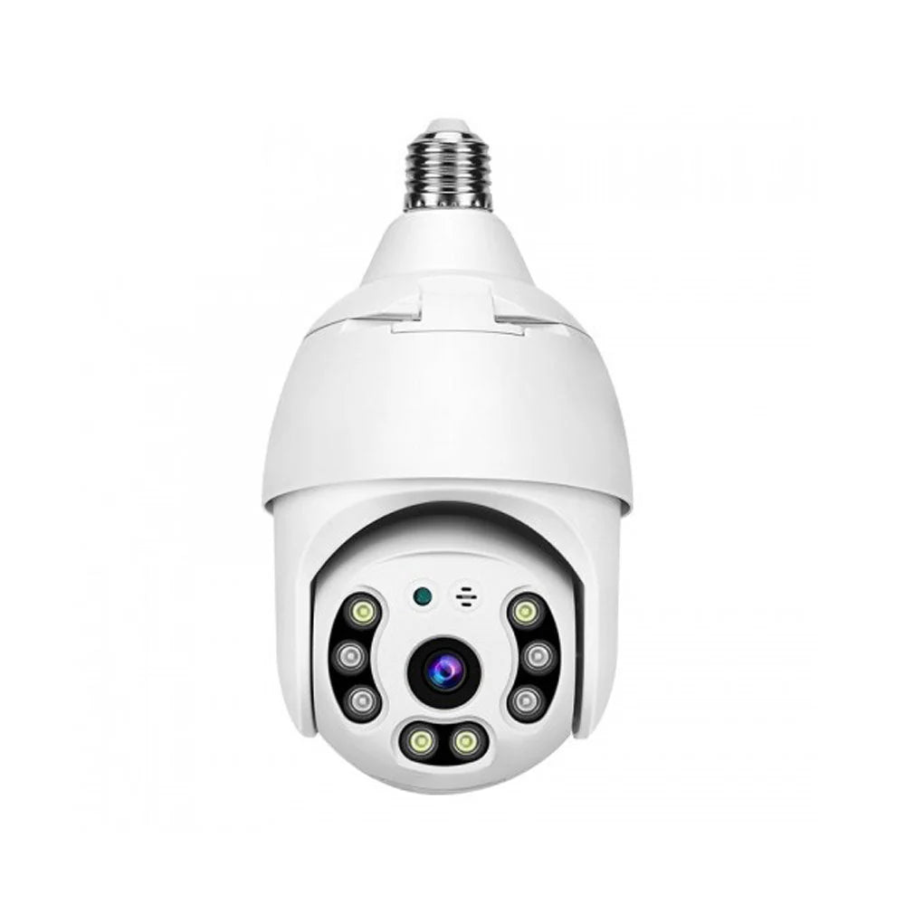 PTZ Wireless Bulb Camera Y28 | 2MP | 1080P HD Resolution | 275° Pan & 95° Tilt | IR Night Vision | Motion Detection | Two-way Audio | Wi-Fi | App Connectivity - Tazeet.com