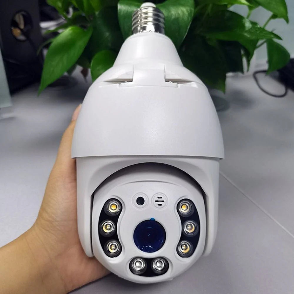 PTZ Wireless Bulb Camera Y28 | 2MP | 1080P HD Resolution | 275° Pan & 95° Tilt | IR Night Vision | Motion Detection | Two-way Audio | Wi-Fi | App Connectivity - Tazeet.com