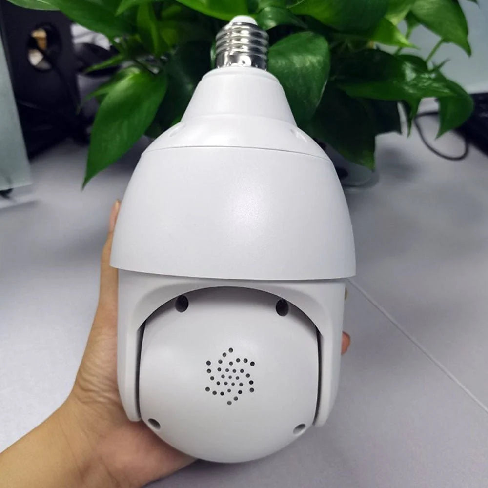 PTZ Wireless Bulb Camera Y28 | 2MP | 1080P HD Resolution | 275° Pan & 95° Tilt | IR Night Vision | Motion Detection | Two-way Audio | Wi-Fi | App Connectivity - Tazeet.com