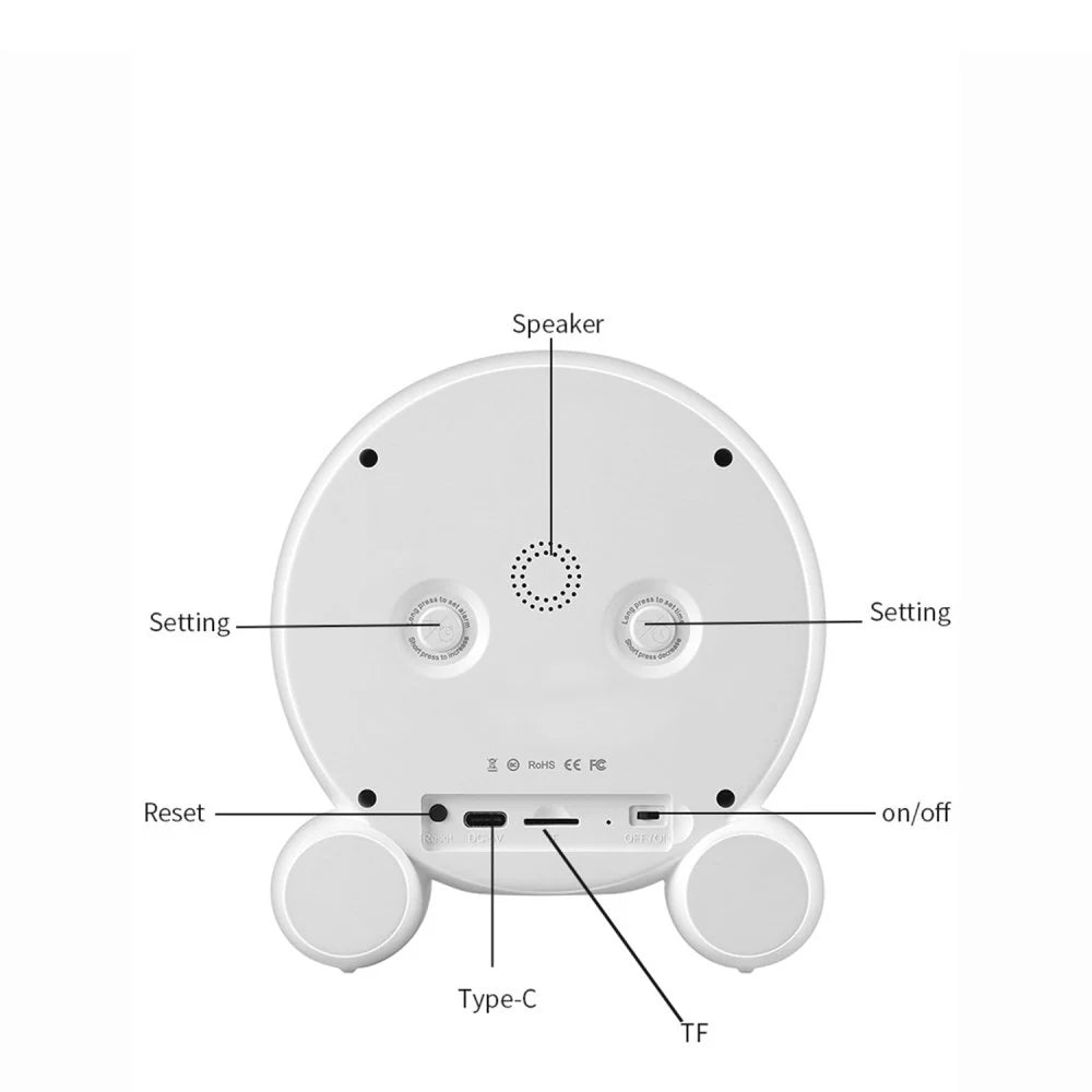 Table Clock with Wireless Camera Model X7-1080P, 1080P Resolution, Night Vision, Motion Detection, App Connectivity, USB Type-C Charging - Tazeet.com