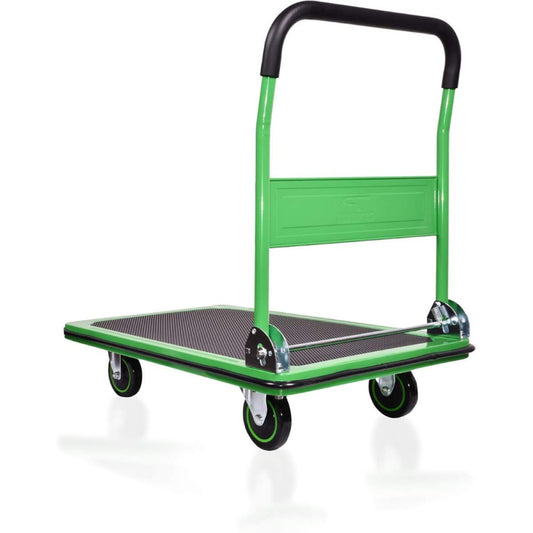 Heavy Duty 300KG Platform Trolley - Foldable Flatbed Hand Truck for Office, Warehouse & Commercial Use (Made in Taiwan)