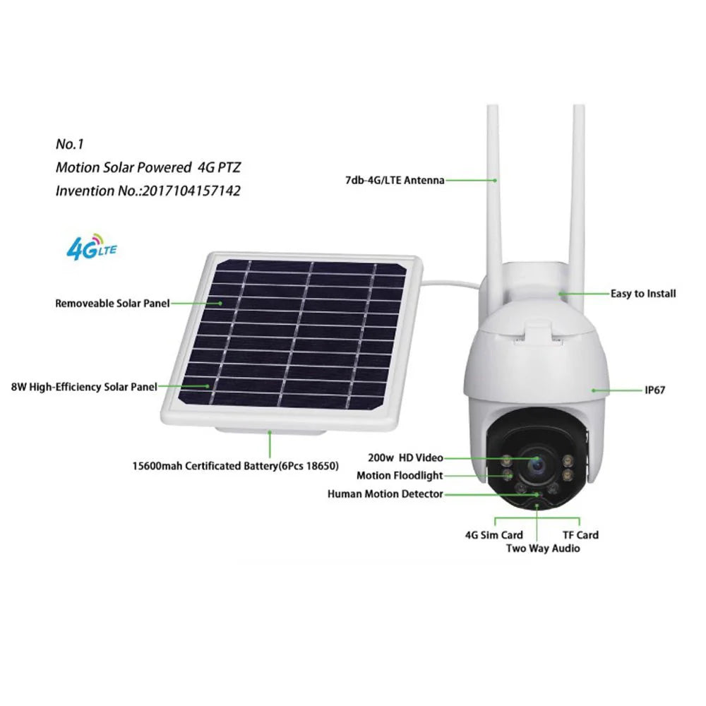 YN90 Pro 4G Solar Security Camera 1080P - product image 8