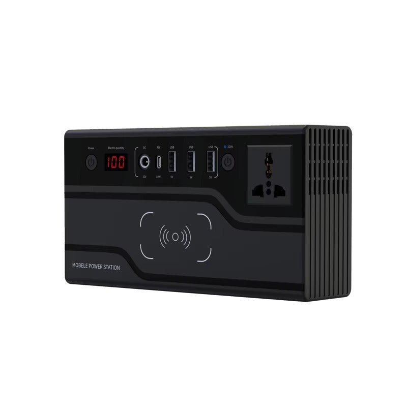 Tazeet FAC-200X Portable Power Station | 200W Power Bank with Wireless Charging | Emergency & Outdoor Use