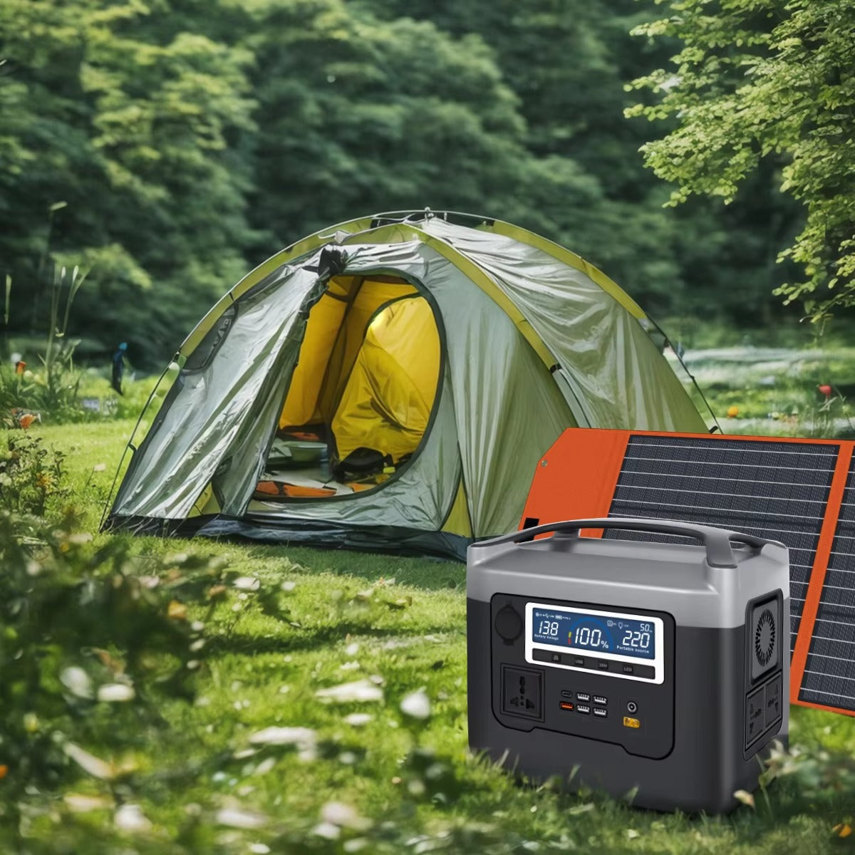 TAZEET BS800+ Portable Power Station | 800W Outdoor Power Supply | Home, Camping & Travel