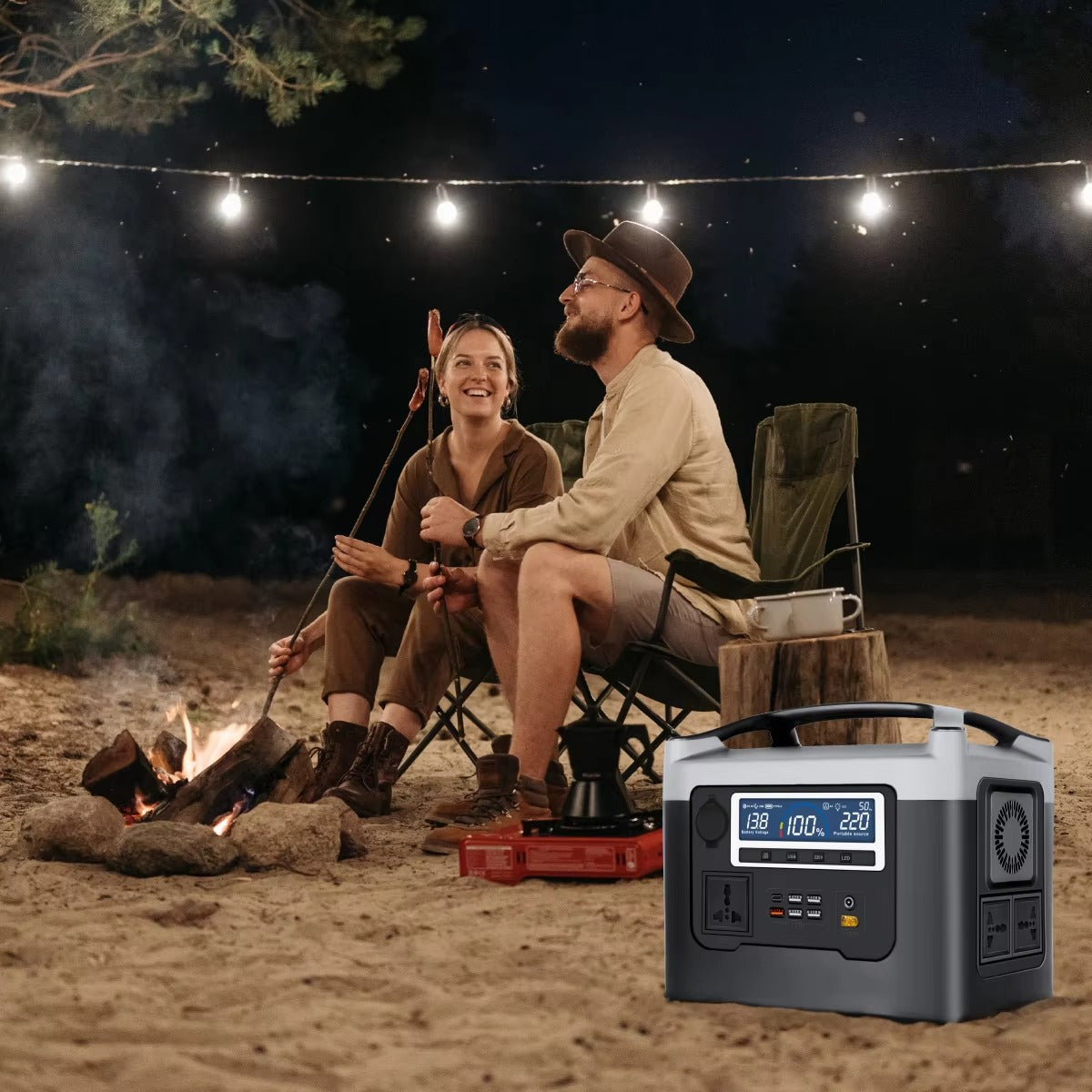 TAZEET BS800+ Portable Power Station | 800W Outdoor Power Supply | Home, Camping & Travel