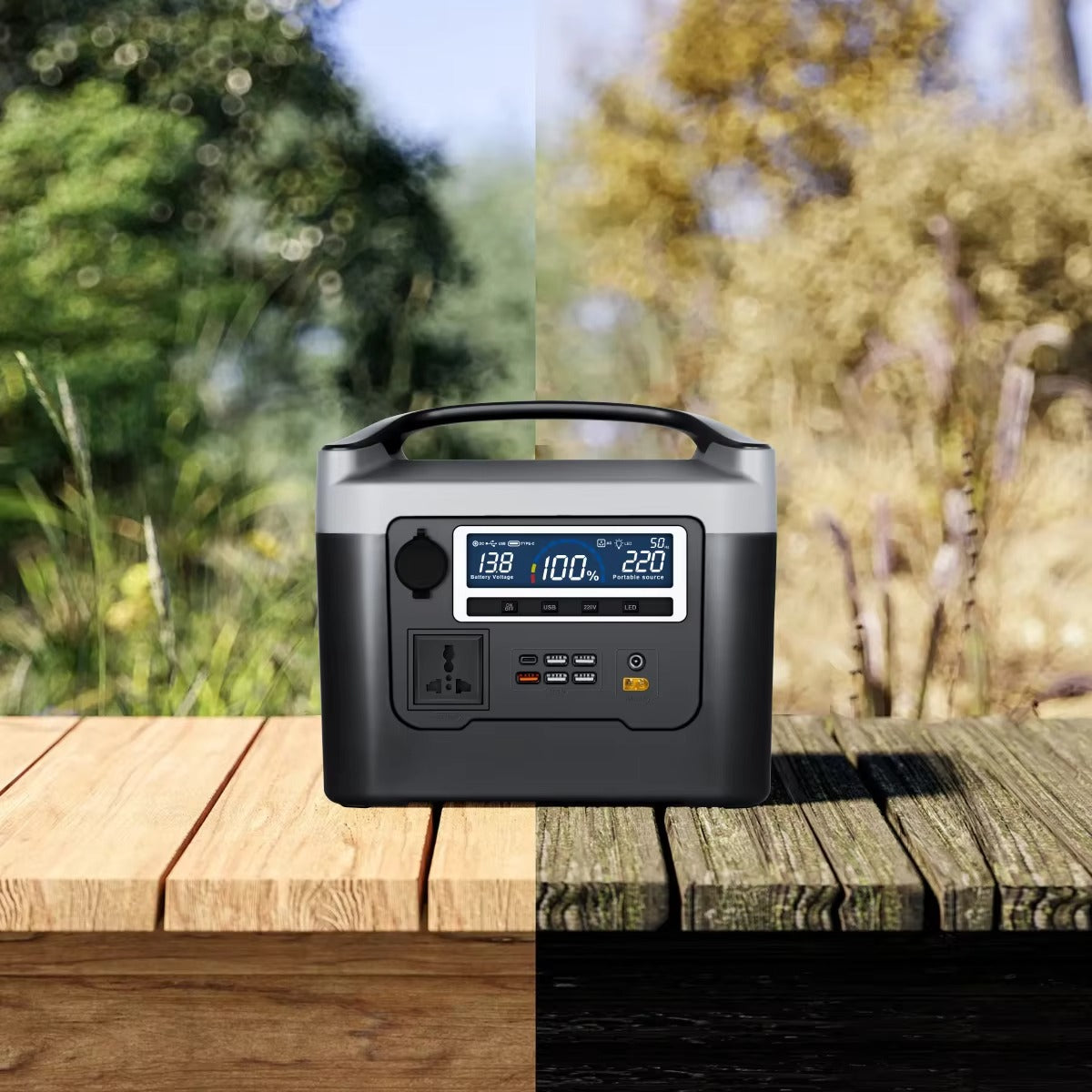 TAZEET BS800+ Portable Power Station | 800W Outdoor Power Supply | Home, Camping & Travel