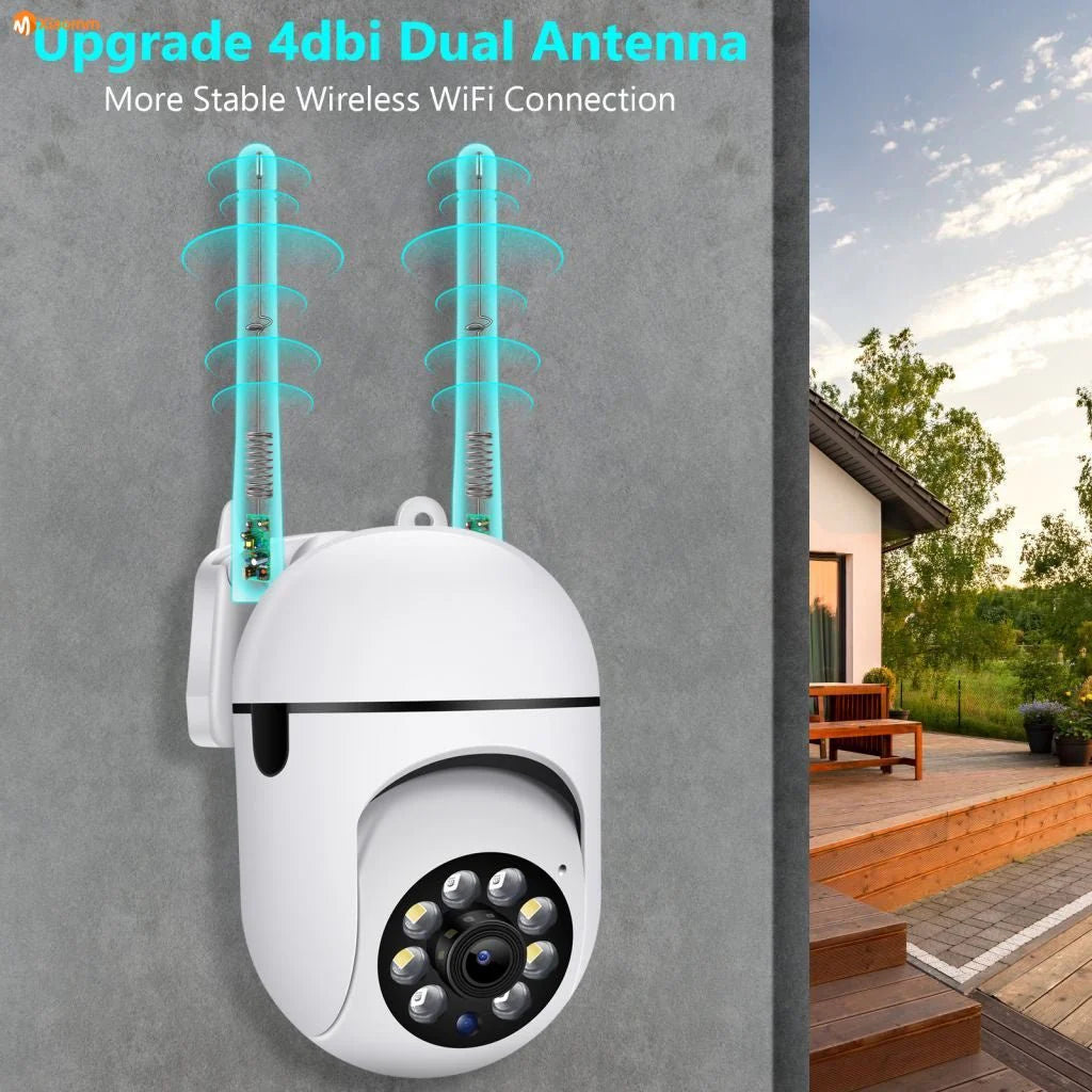NIP-27 PTZ Wireless Camera | 1080P Resolution, 360° Pan, Night Vision, Two-way Audio - Tazeet.com