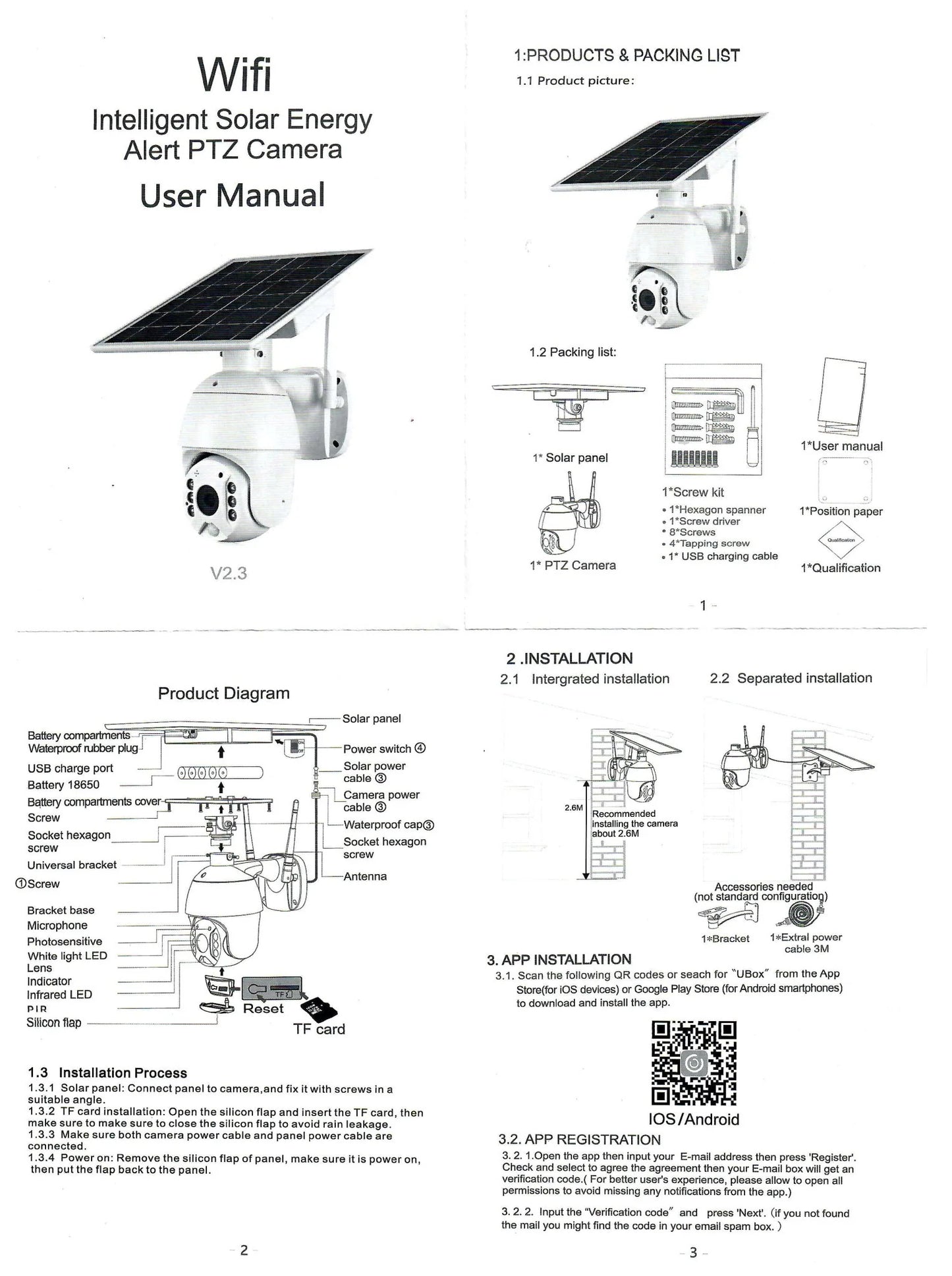 Solar PTZ Wireless Camera RBX-S10 | 5MP, 360° PTZ, Full-Color Night Vision, IP65 Waterproof - Tazeet.com