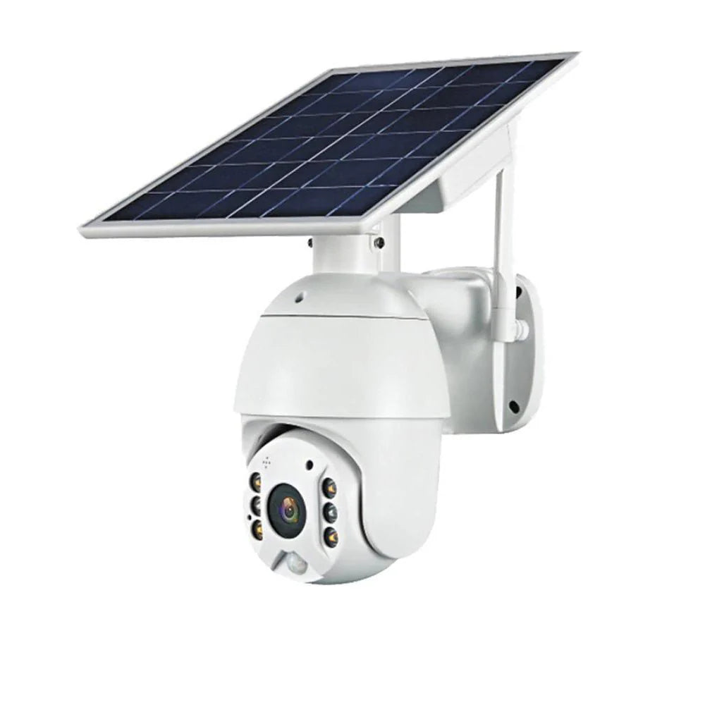 Solar PTZ Wireless Camera RBX-S10 | 5MP, 360° PTZ, Full-Color Night Vision, IP65 Waterproof - Tazeet.com